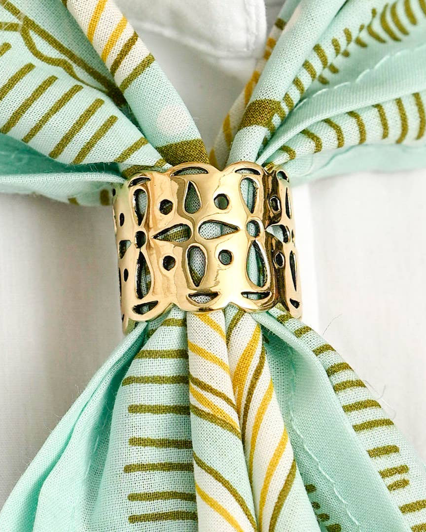 Tula Brass Bandana Slide Ring