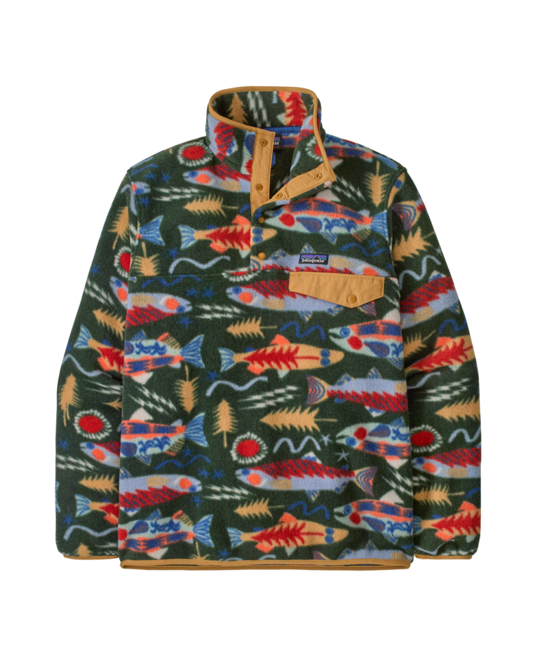 Men's Lightweight Synchilla Snap-T Pullover Salmon Energy: Old Growth
