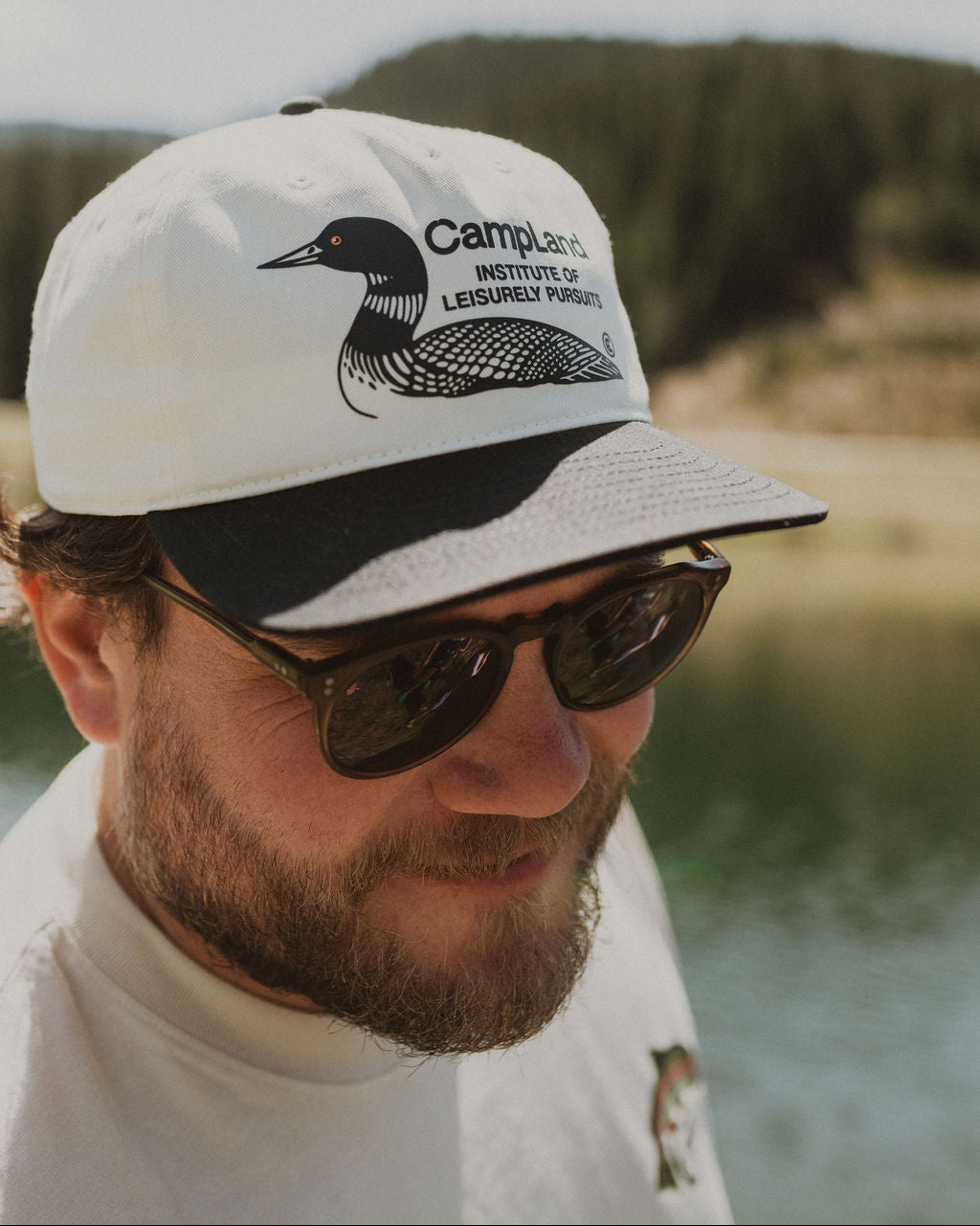 CampLand Loon 5 Panel Camp Hat - Black
