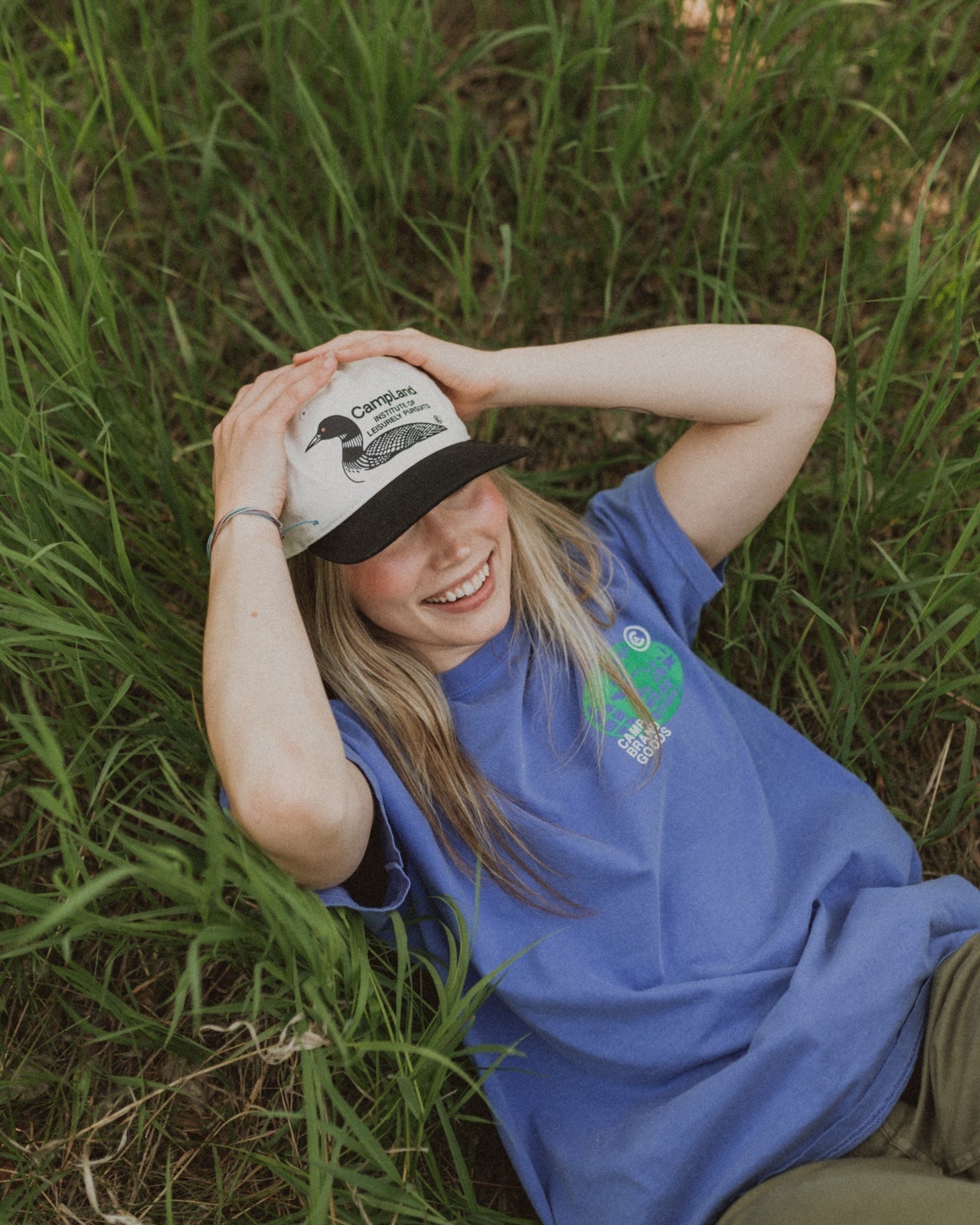 CampLand Loon 5 Panel Camp Hat - Black