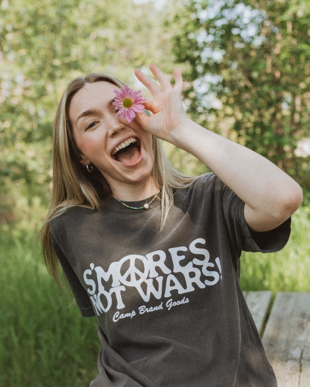 S'mores Not Wars Vintage Tee - Faded Black