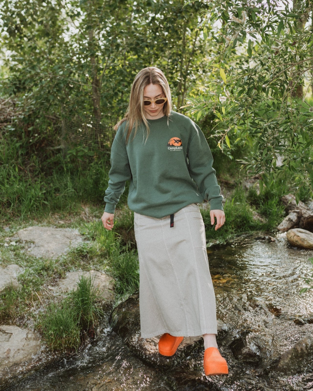 Loon Lake Vintage Fleece - Faded Green