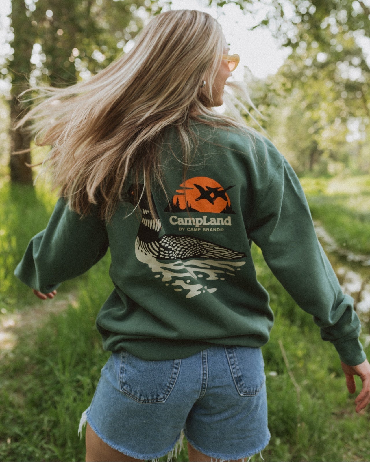 Loon Lake Vintage Fleece - Faded Green