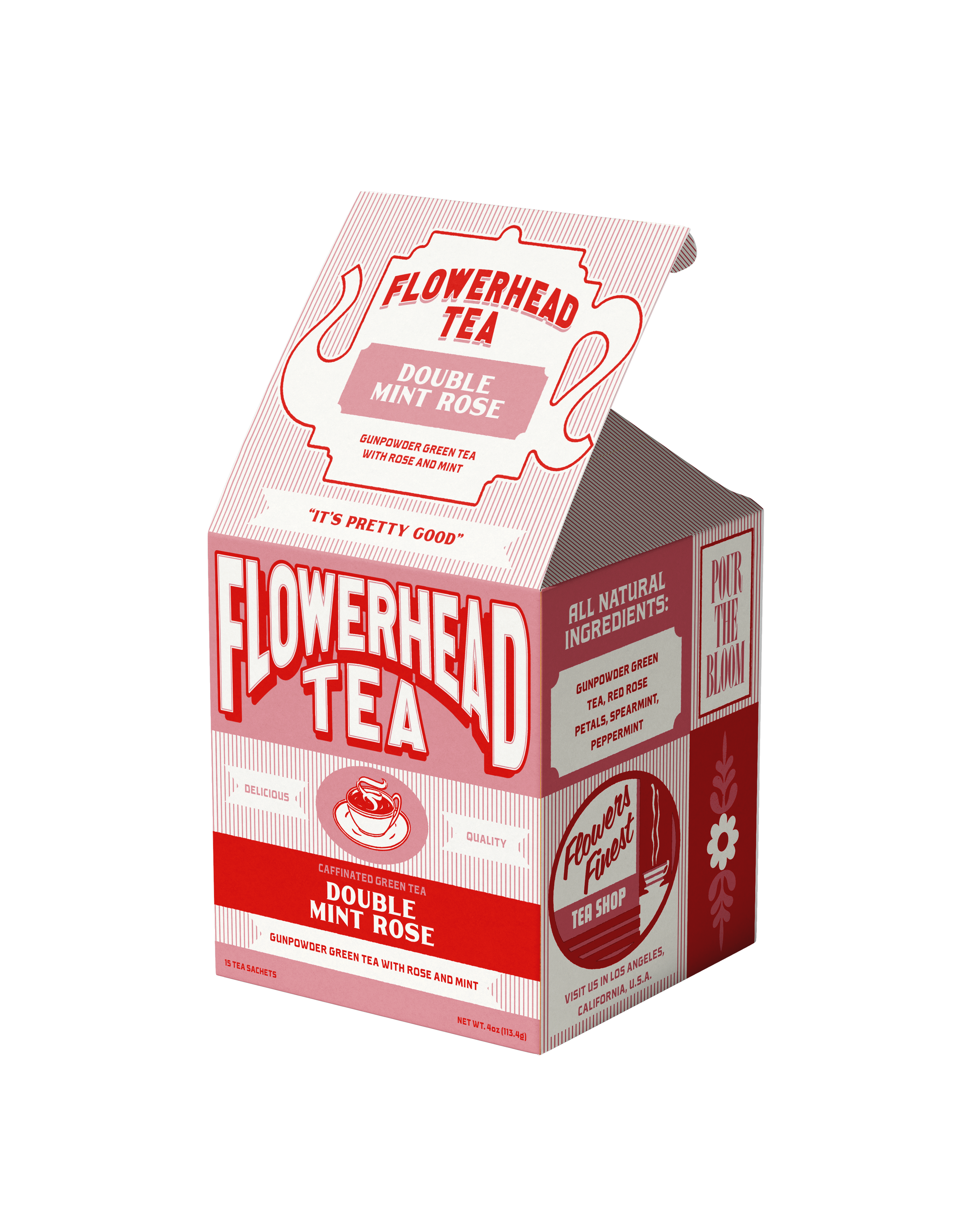 Double Mint Rose Tea Bags