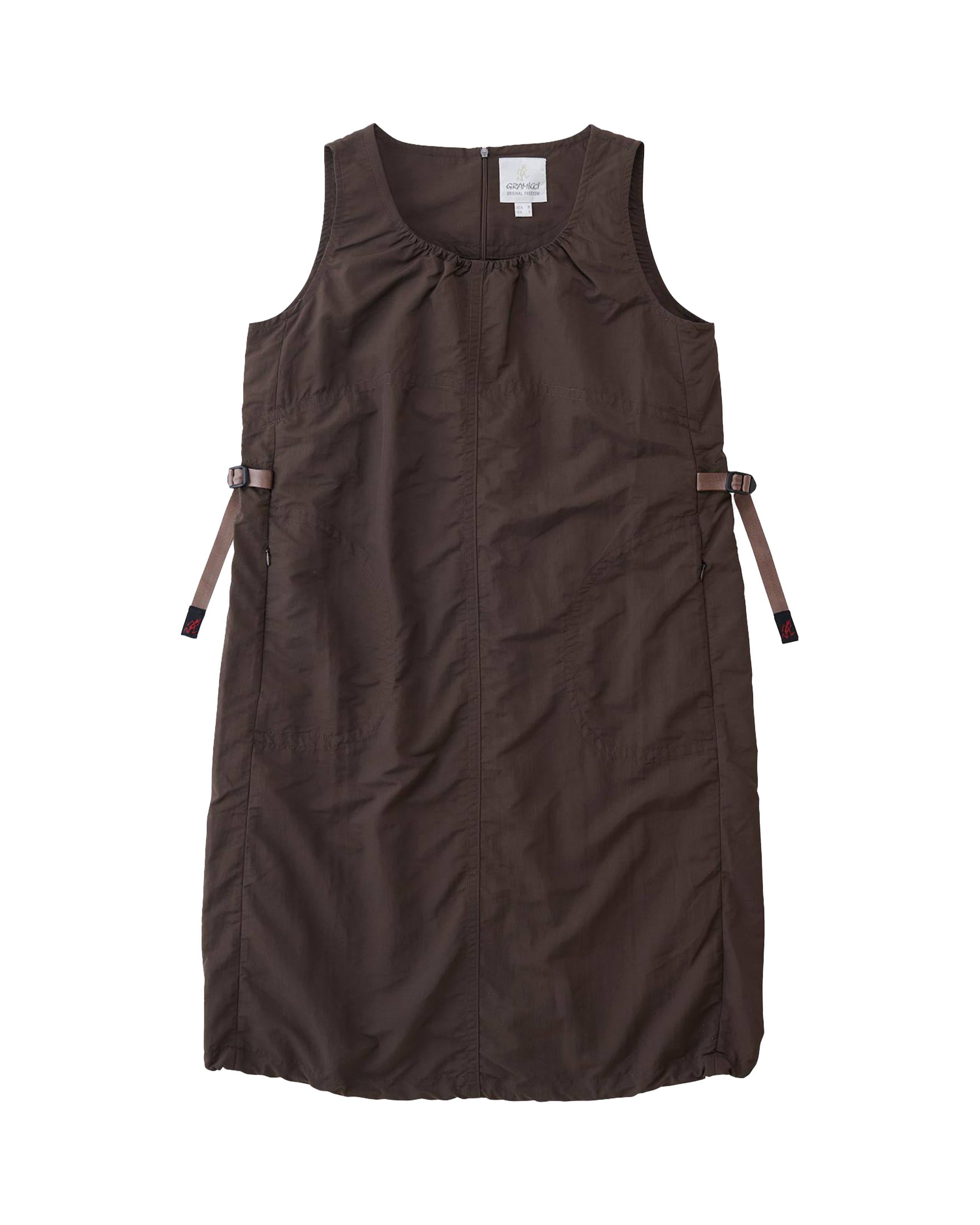 Nylon Dress Deep Brown