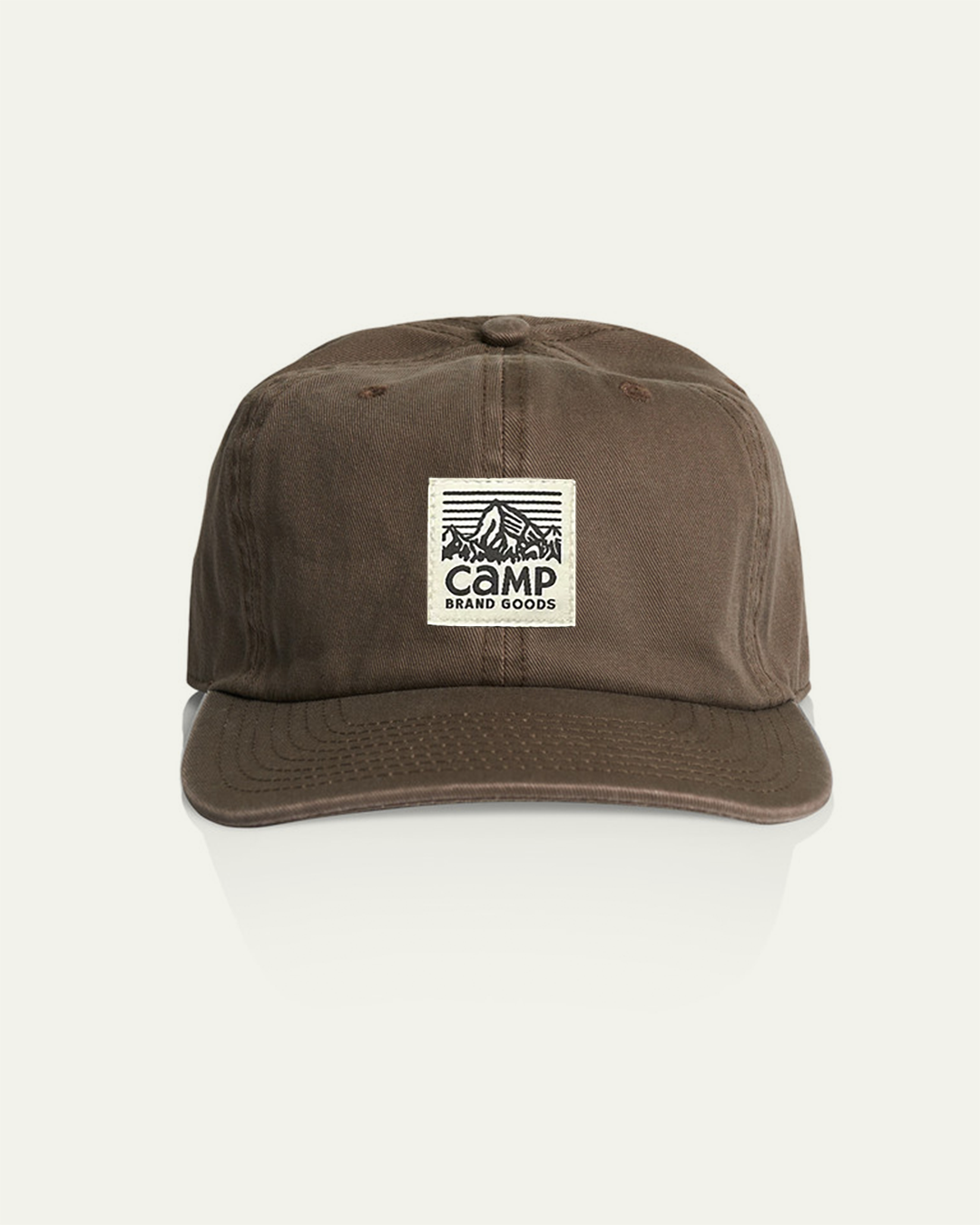 Heritage Logo 6 Panel Camp Hat - Walnut