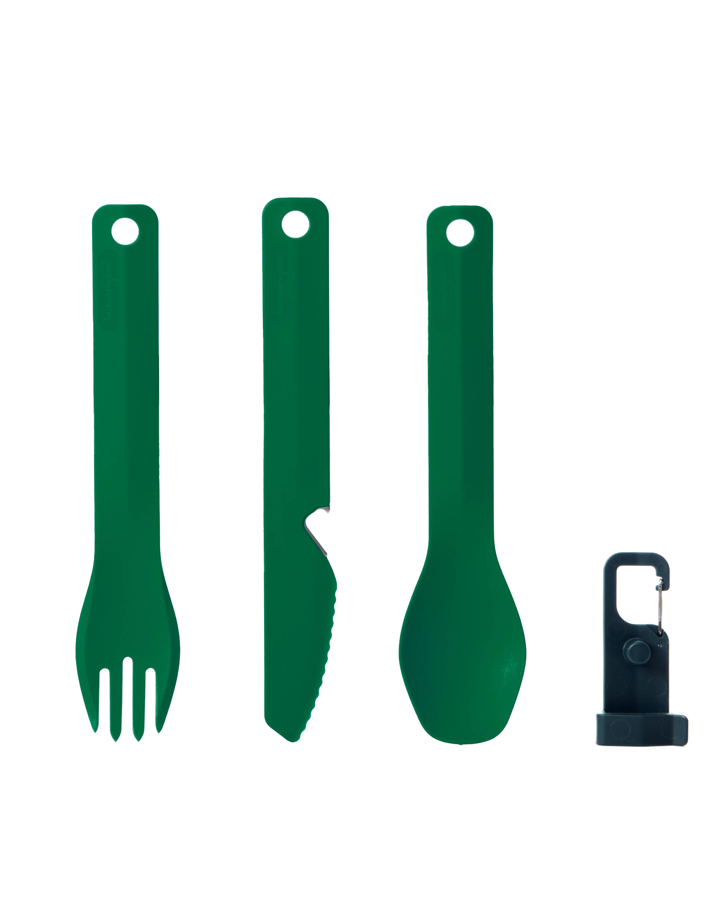 Eco-Friendly Cutlery Set: Forest Green