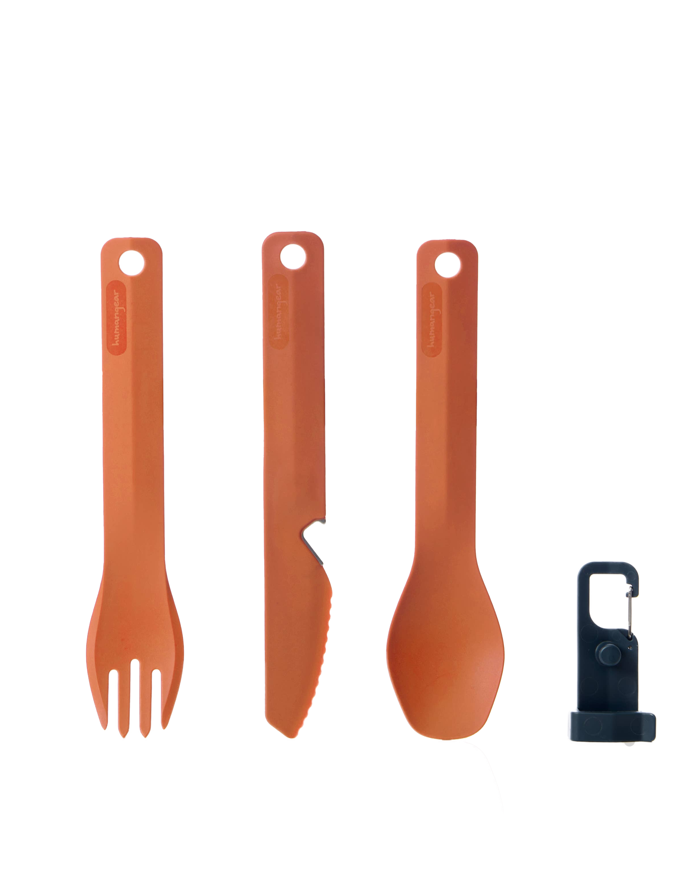 Eco-Friendly Cutlery Set: Orange