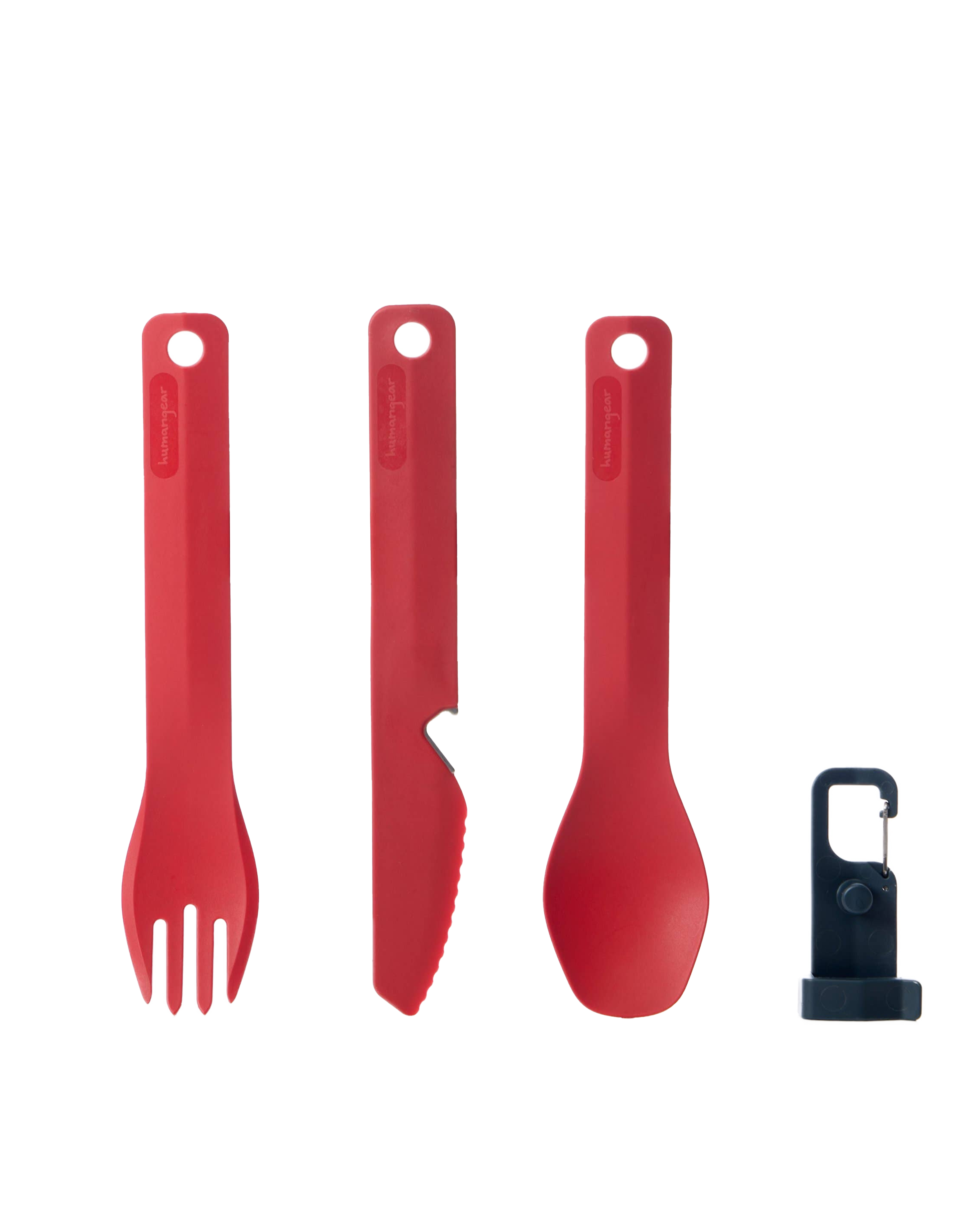 Eco-Friendly Cutlery Set: Red