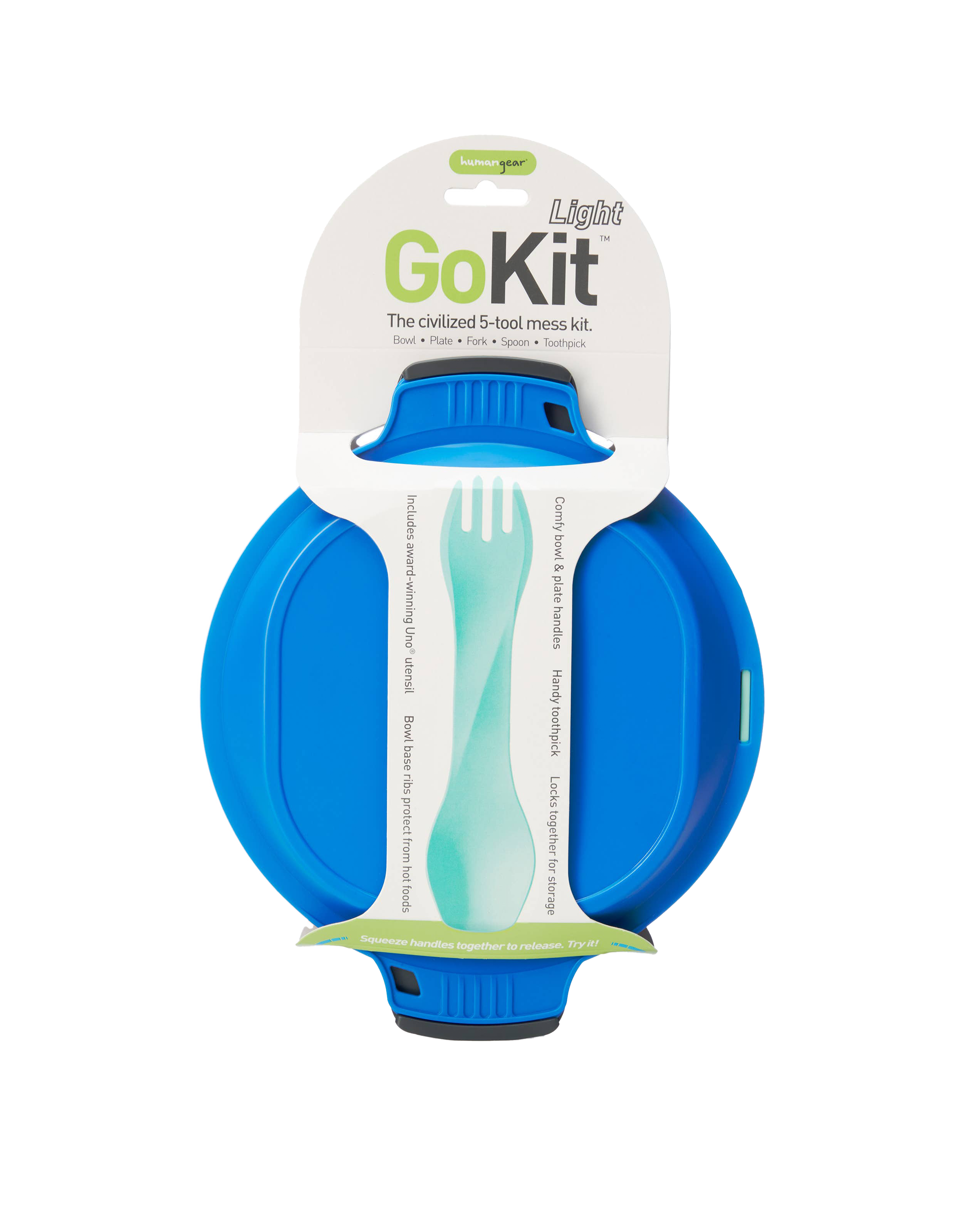 GoKit Utensil and Plate Set: Blue