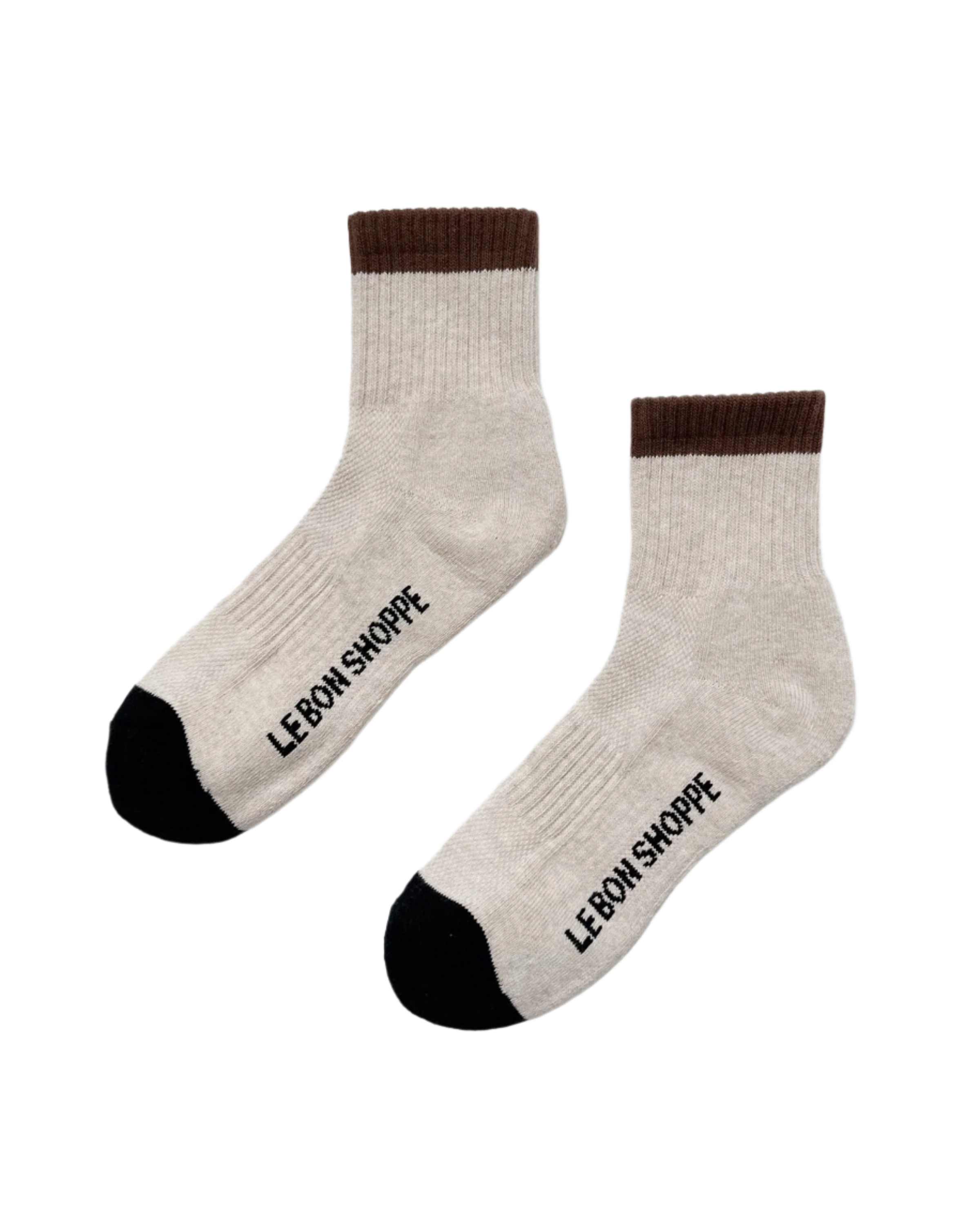 Colour Block Girlfriend Socks Black Coffee