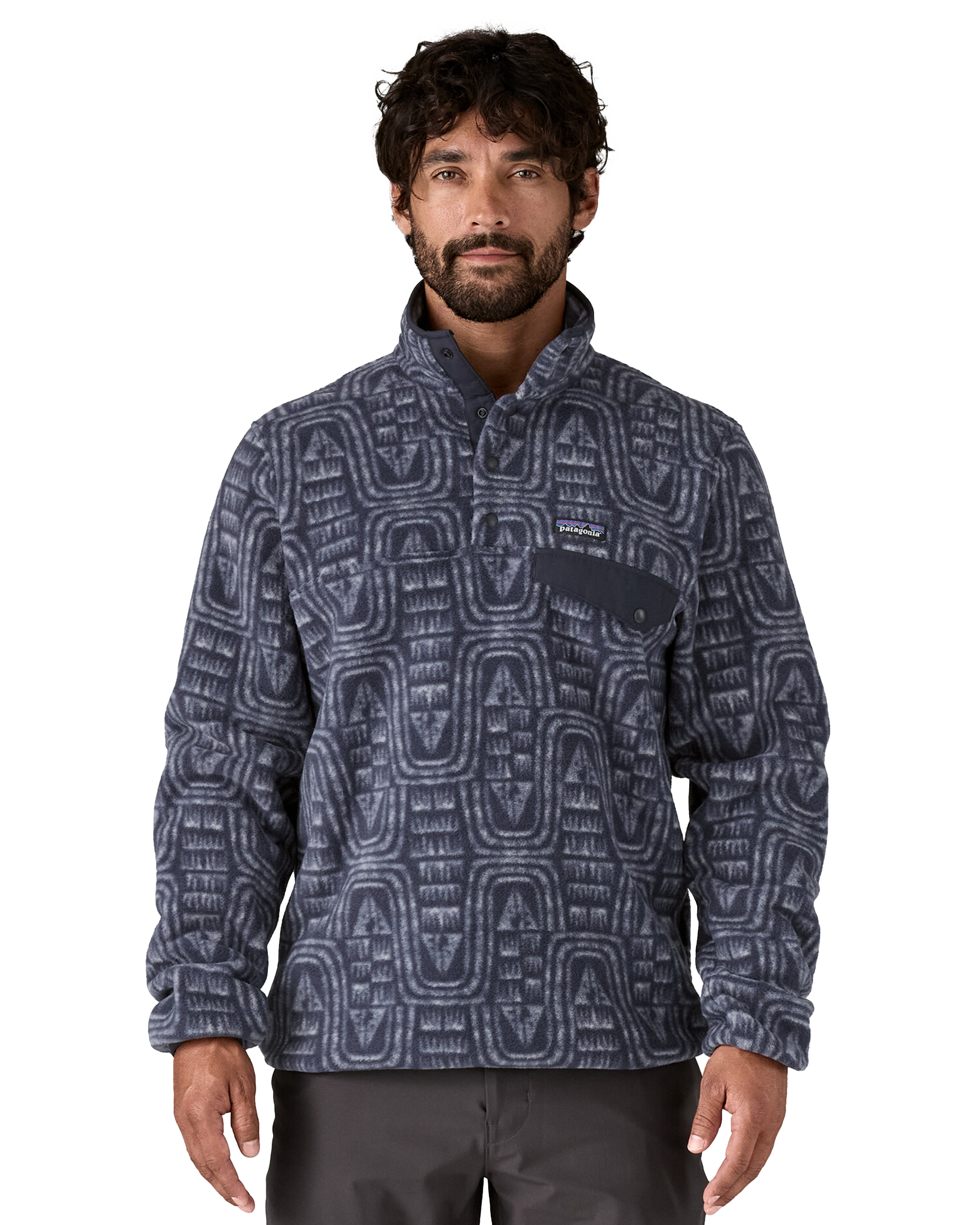 Men's Lightweight Synchilla Snap-T Pullover Flow: Sunken Blue