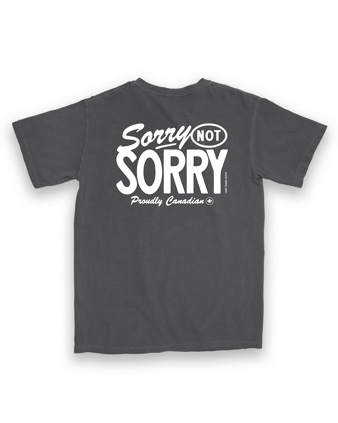 Sorry Not Sorry Vintage Tee - Faded Black
