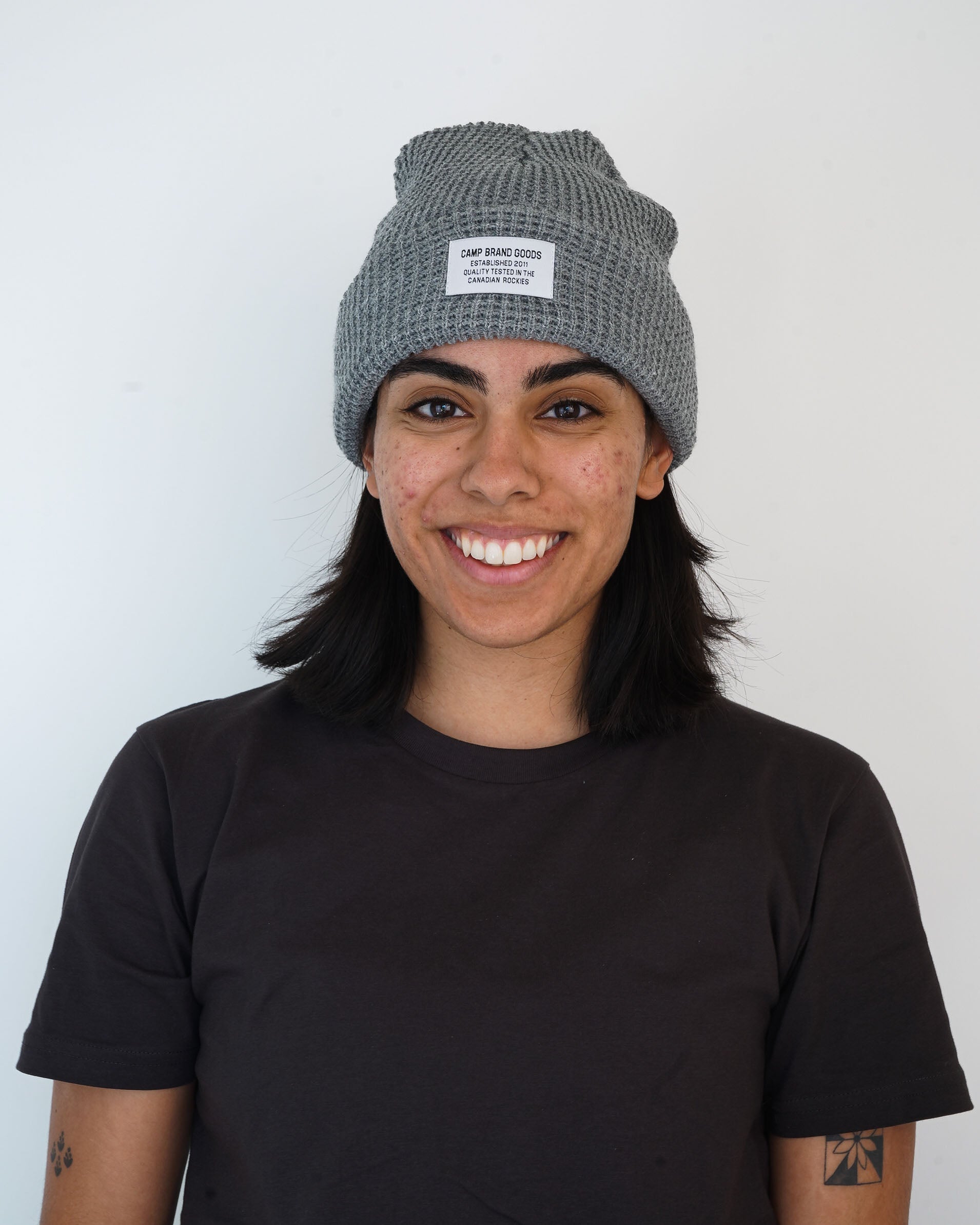 Camp Waffle Toque - Heather Grey