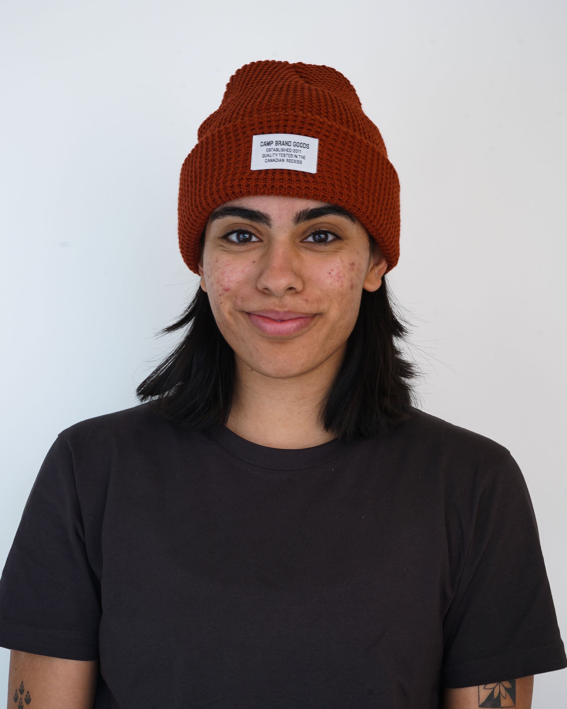 Camp Waffle Toque - Rust