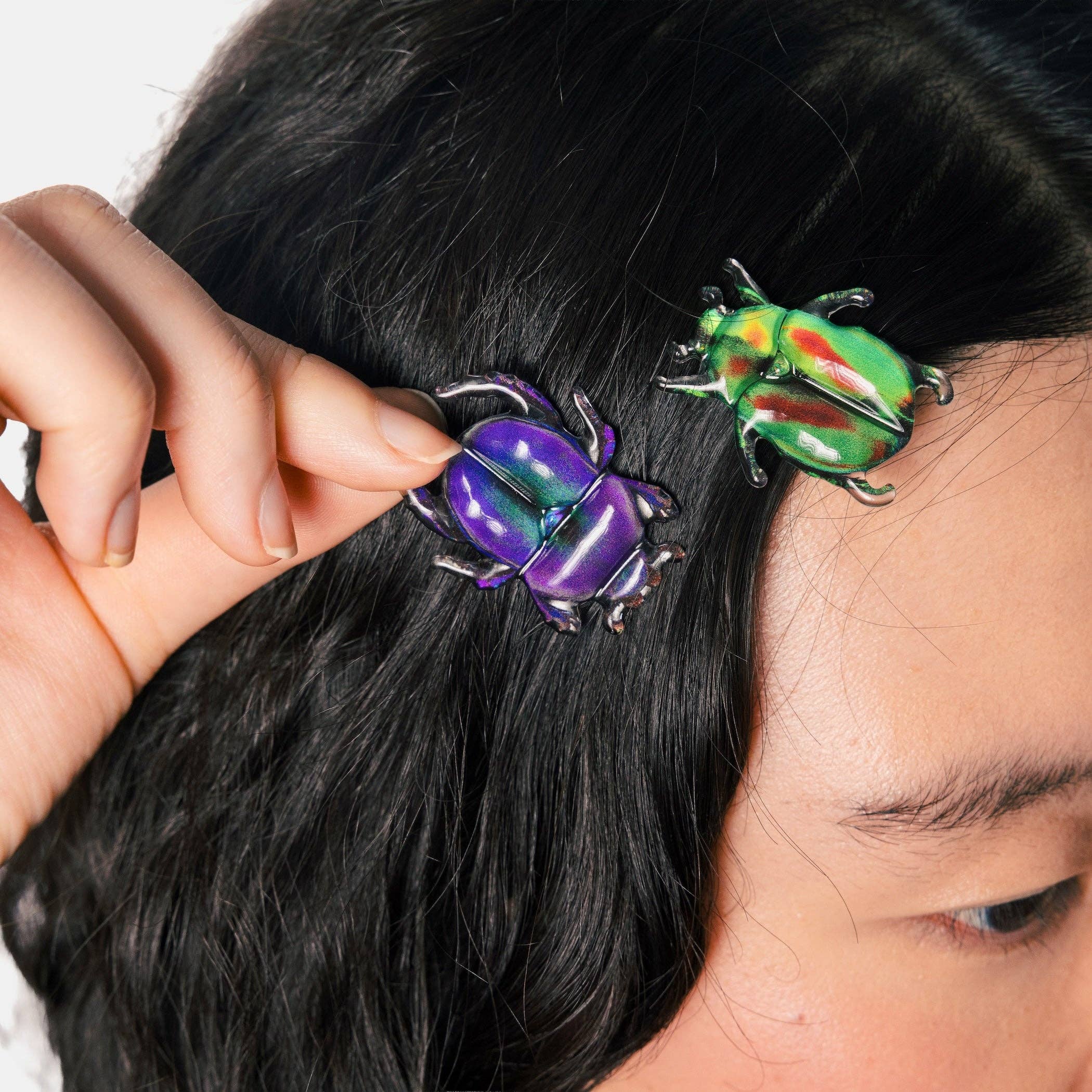 Allie Beetle Clips in Shining Armor