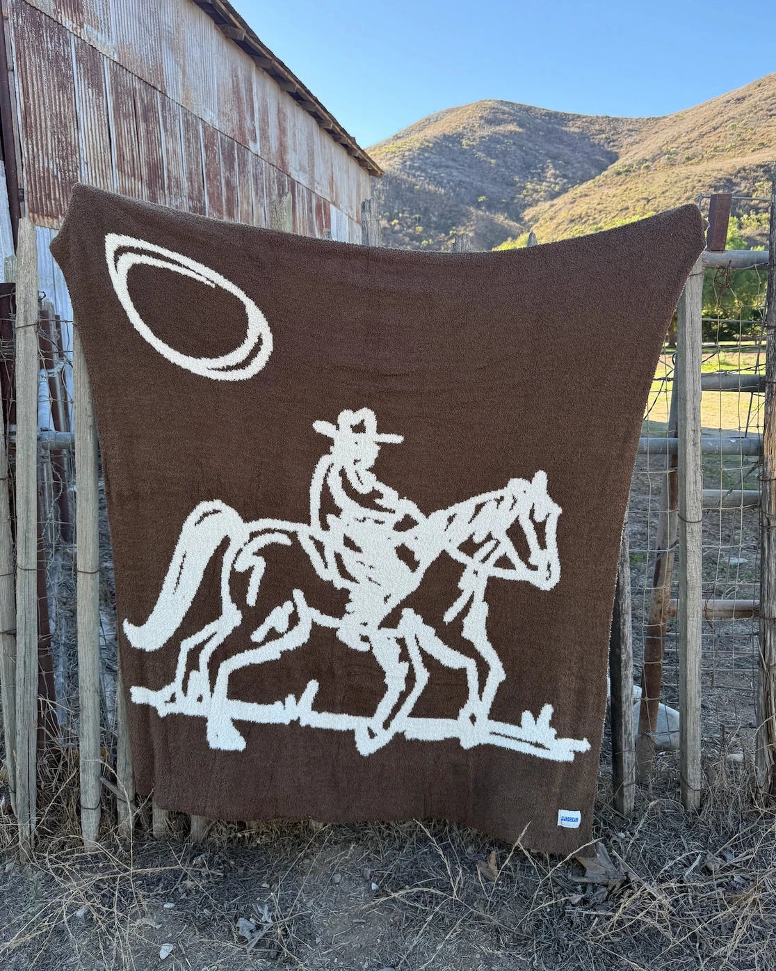 Drifter Plush Throw - Leather Brown