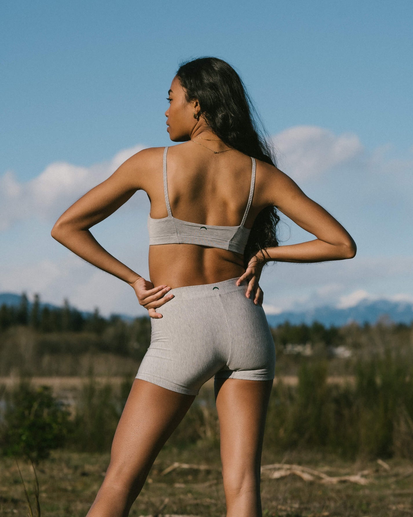 Mineral Undies Mid Boxer Grey