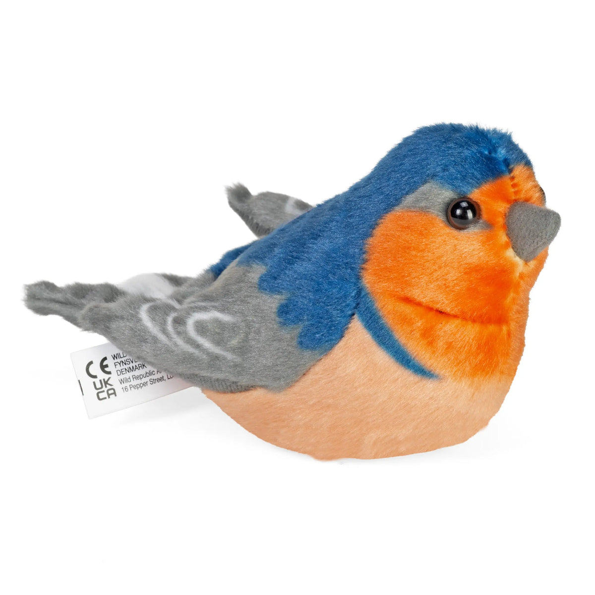 Wild Republic Audubon Barn Swallow 5.5-inch stuffed bird with sound