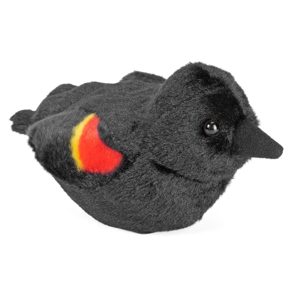 Wild Republic Audubon Red-Winged Blackbird 5.5-inch stuffed bird with sound