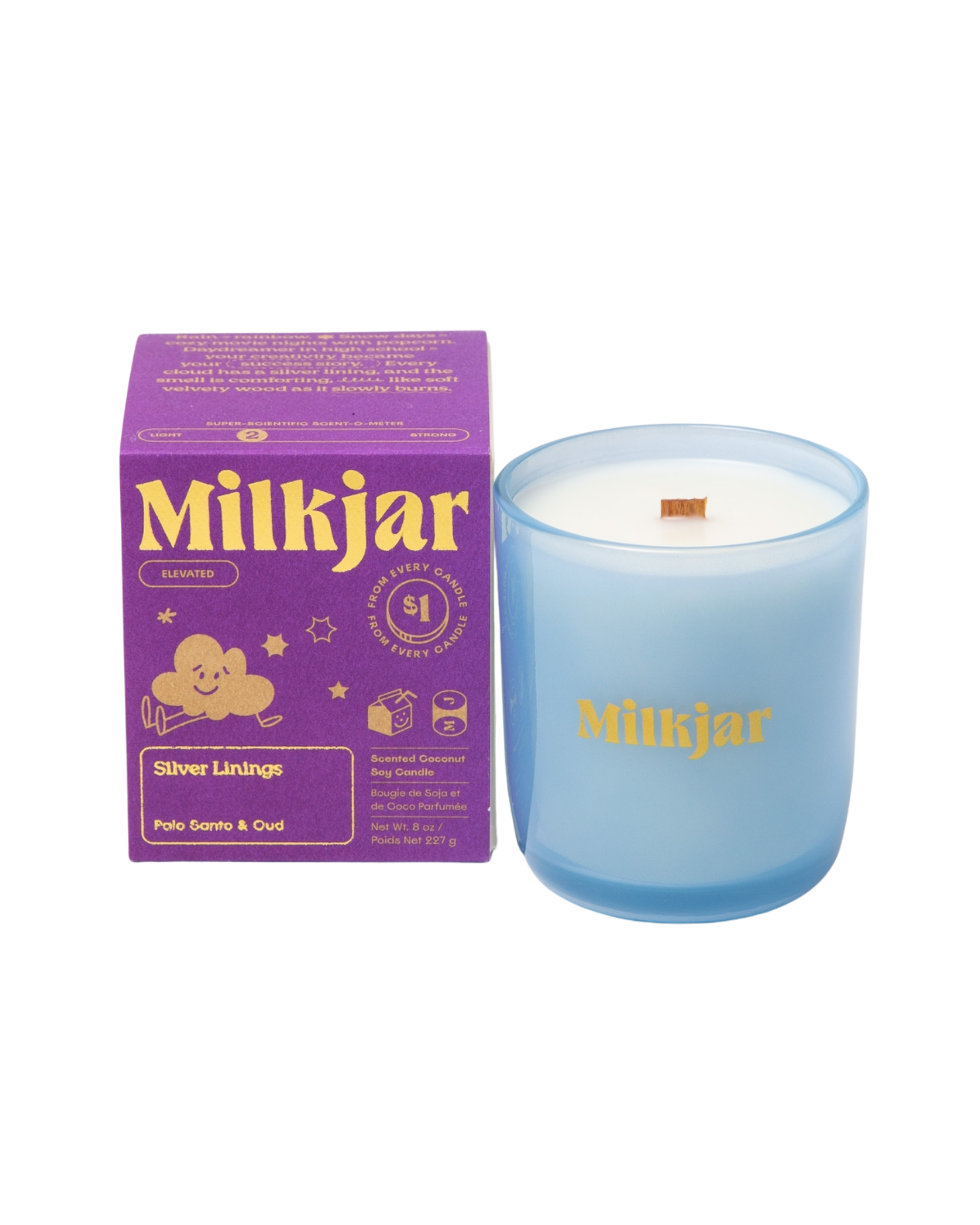 Silver Linings Elevated Candle