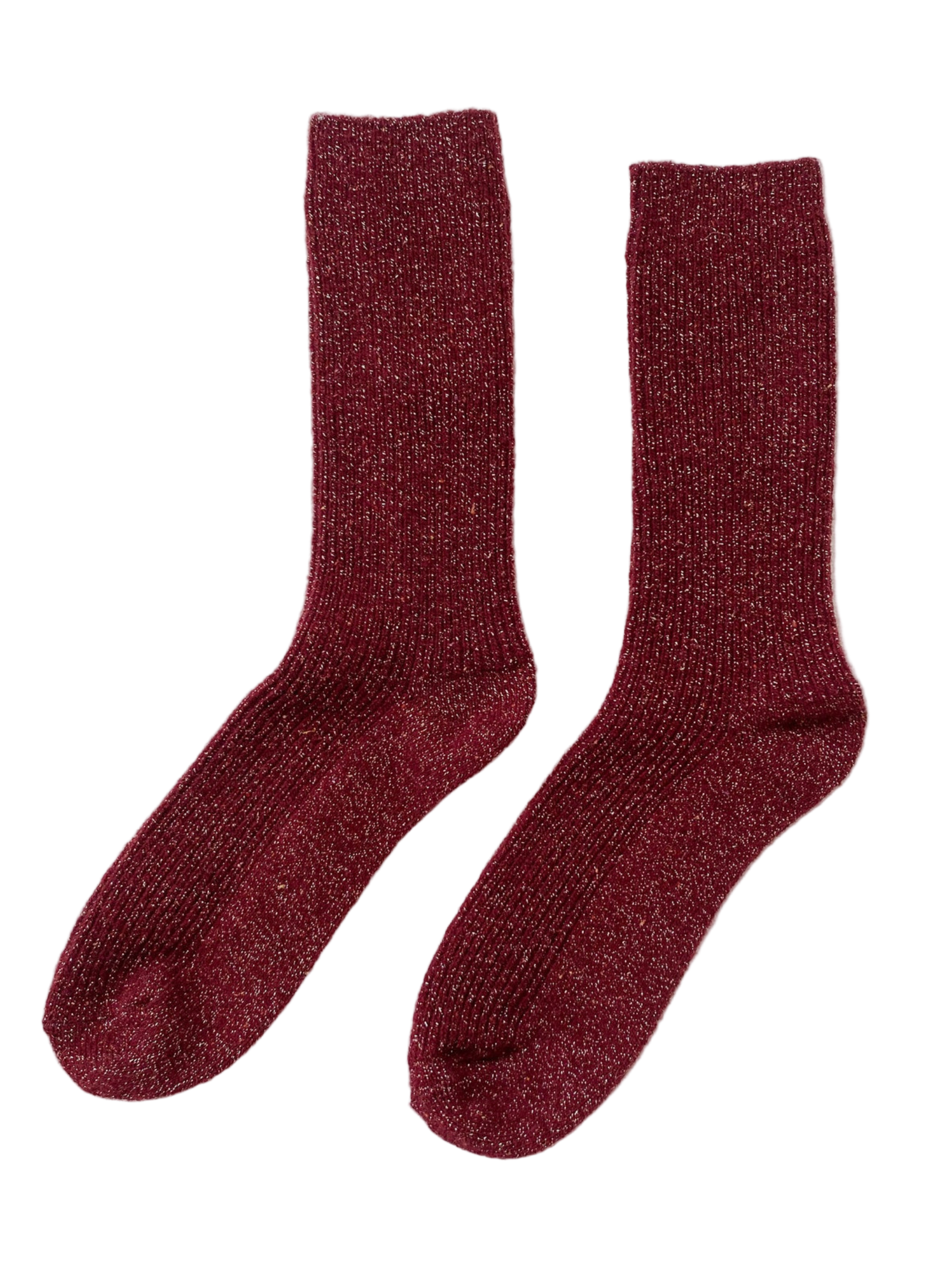 Winter Sparkle Socks Wine