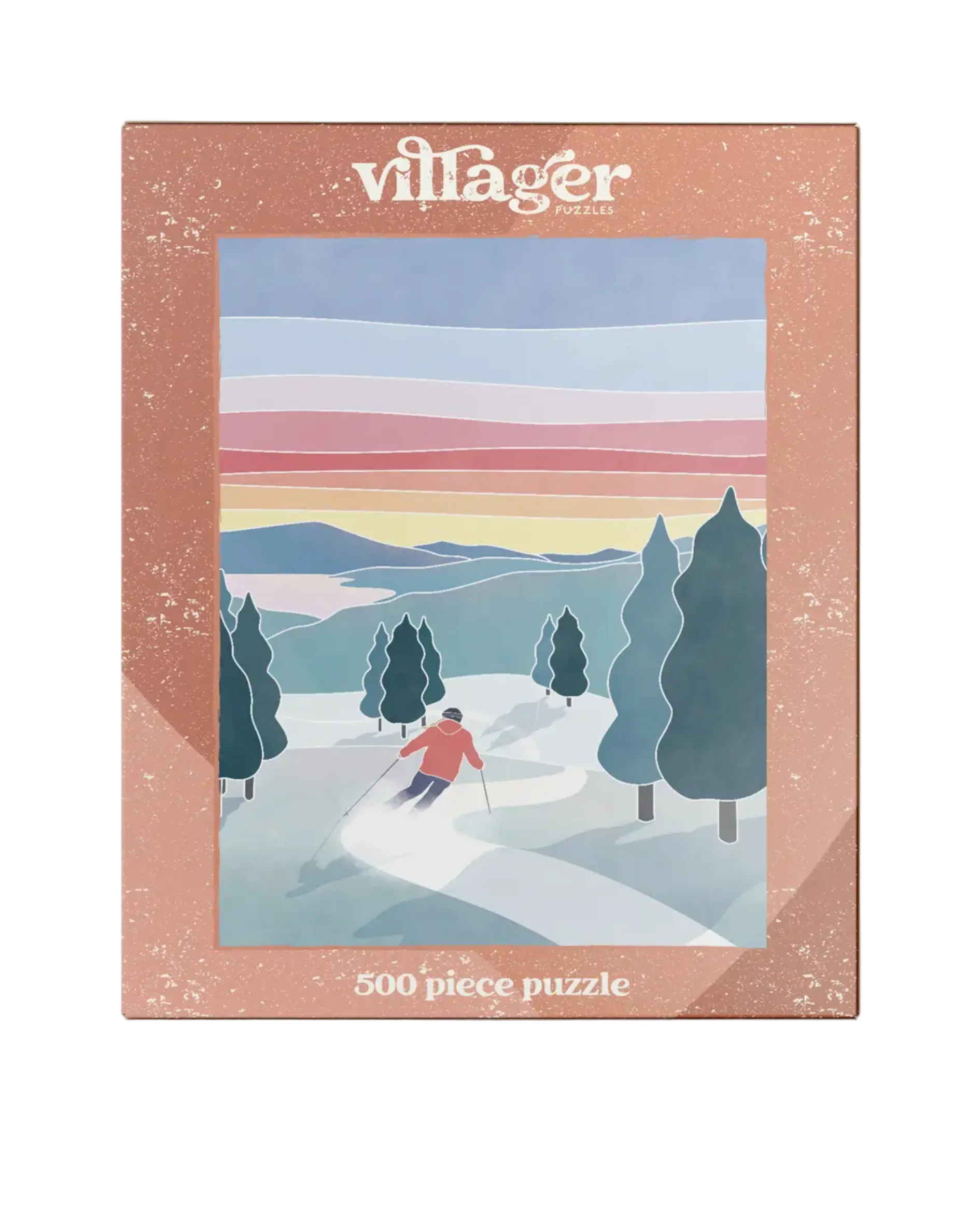 Villager Sunset Ski 500 Piece Puzzle