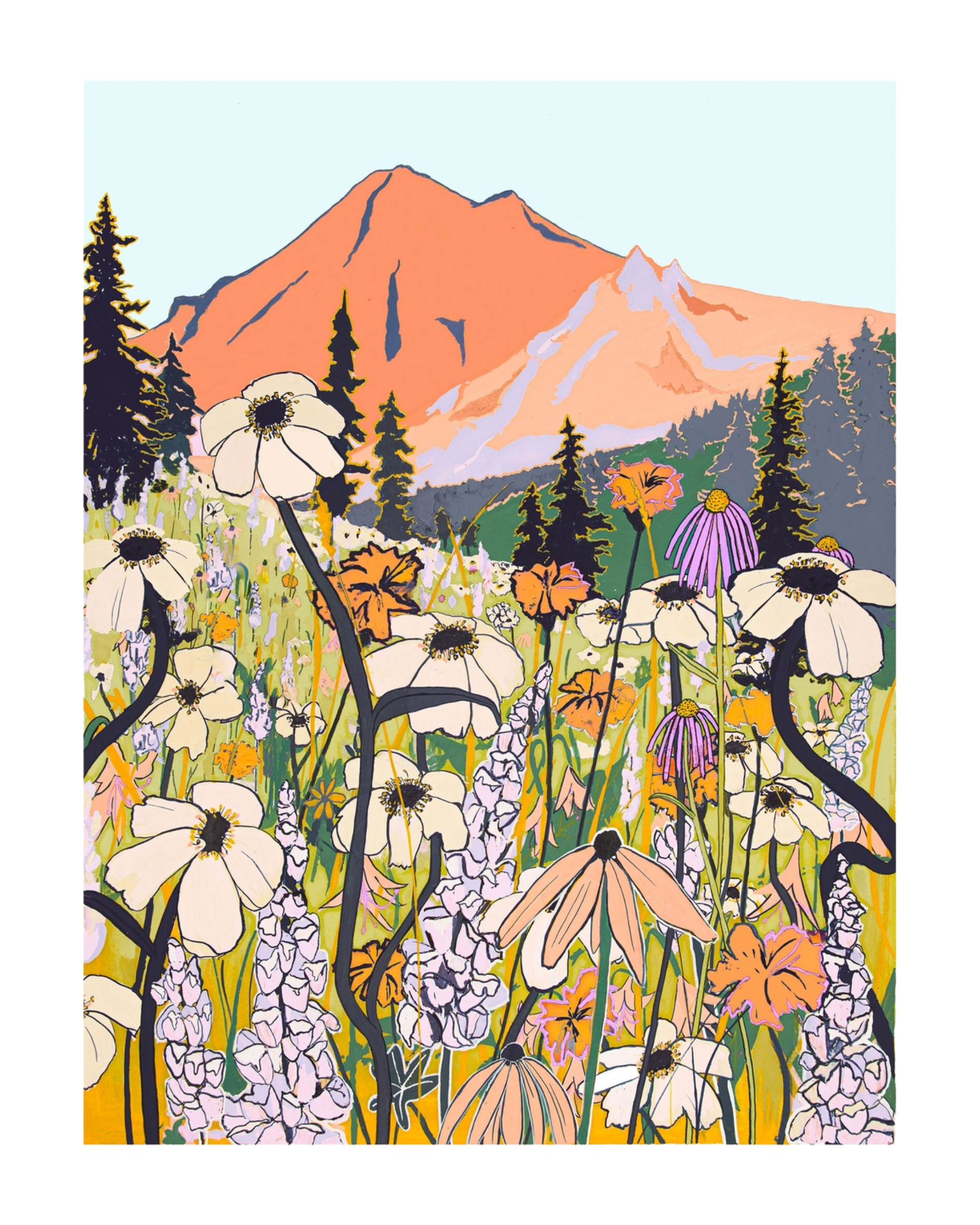 Mountain Wildflowers Print