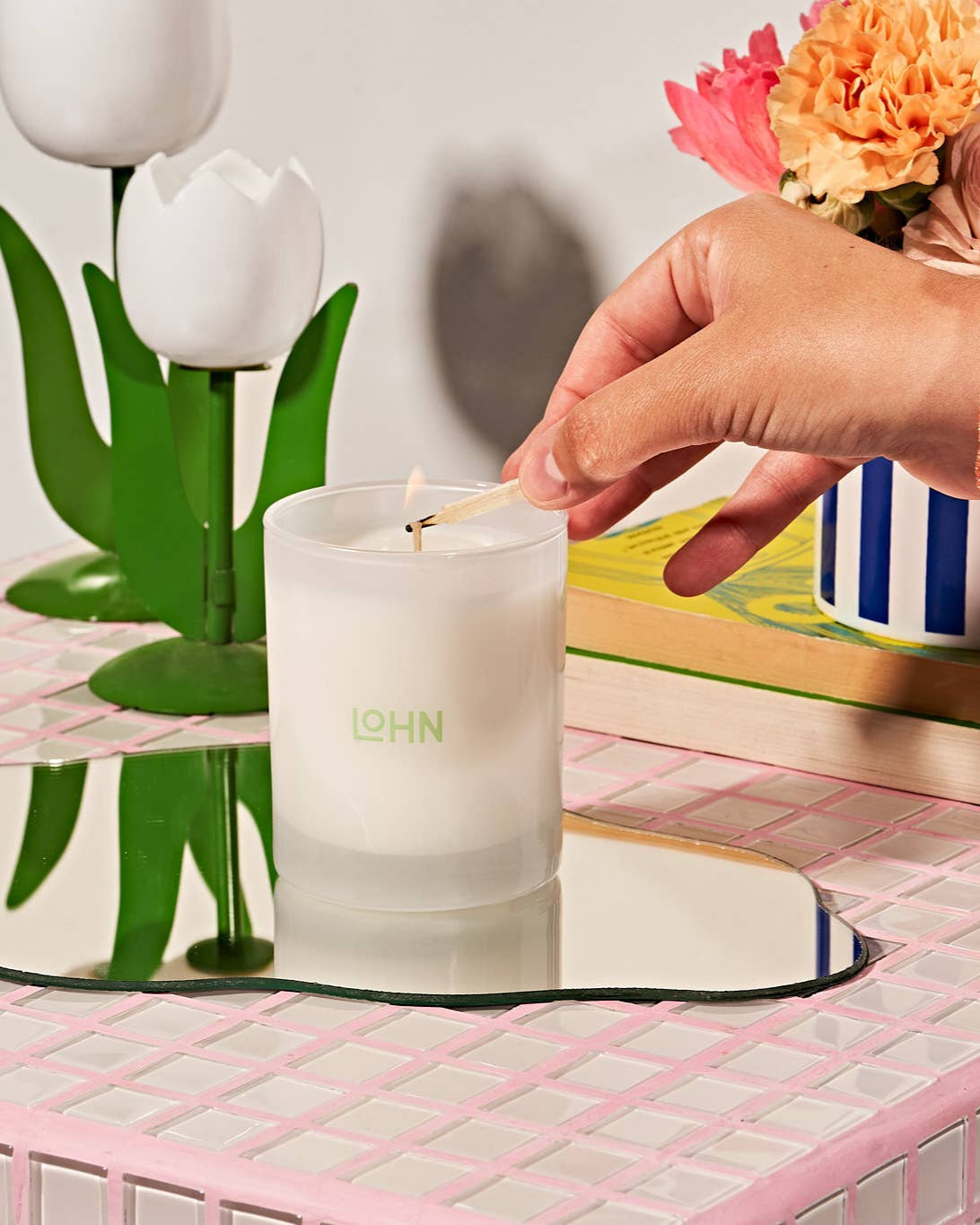 LOHN Candle - ORO Jasmine & Pink Pepper
