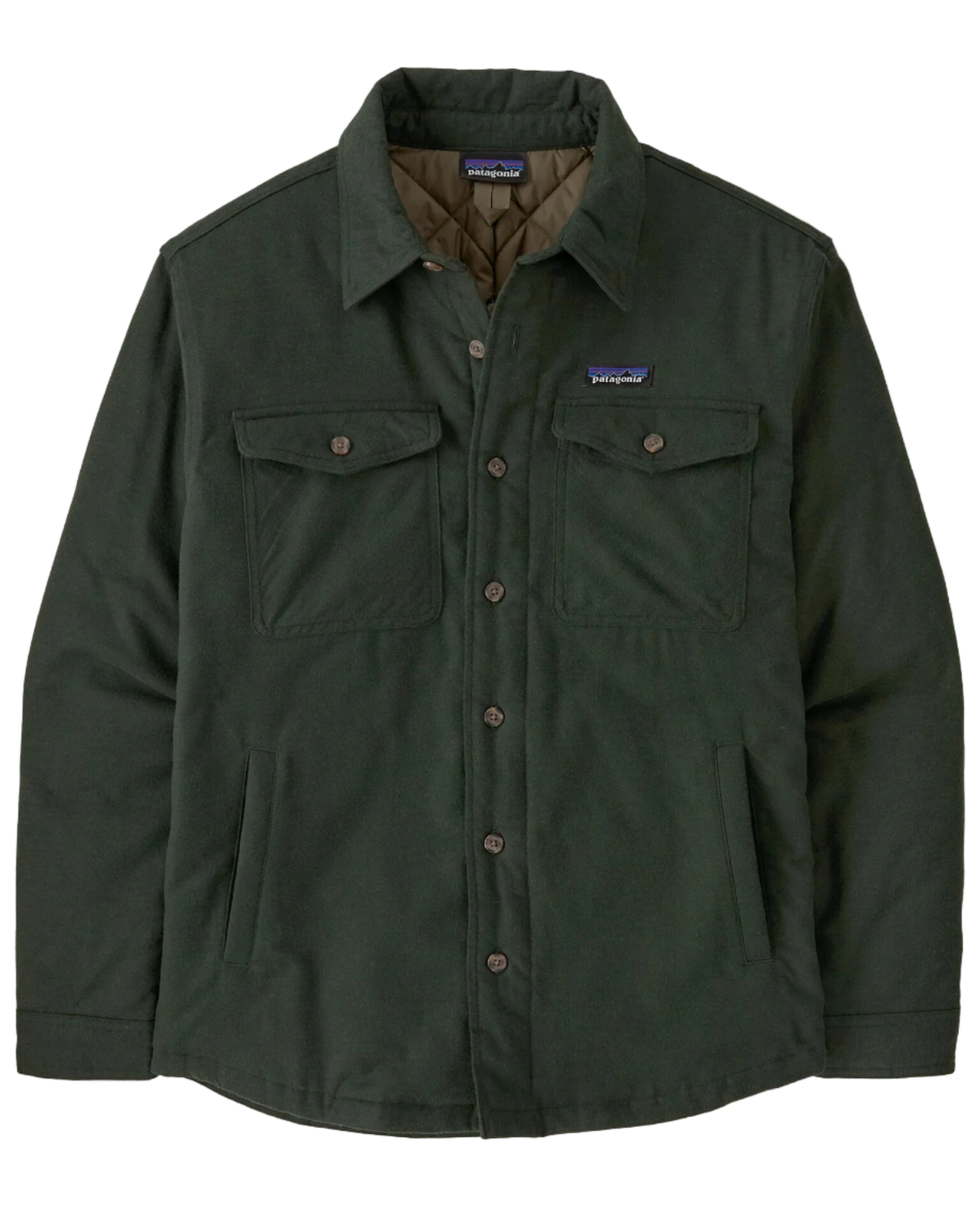 Men's Lightweight Insulated Fjord Flannel Shirt Old Growth Green