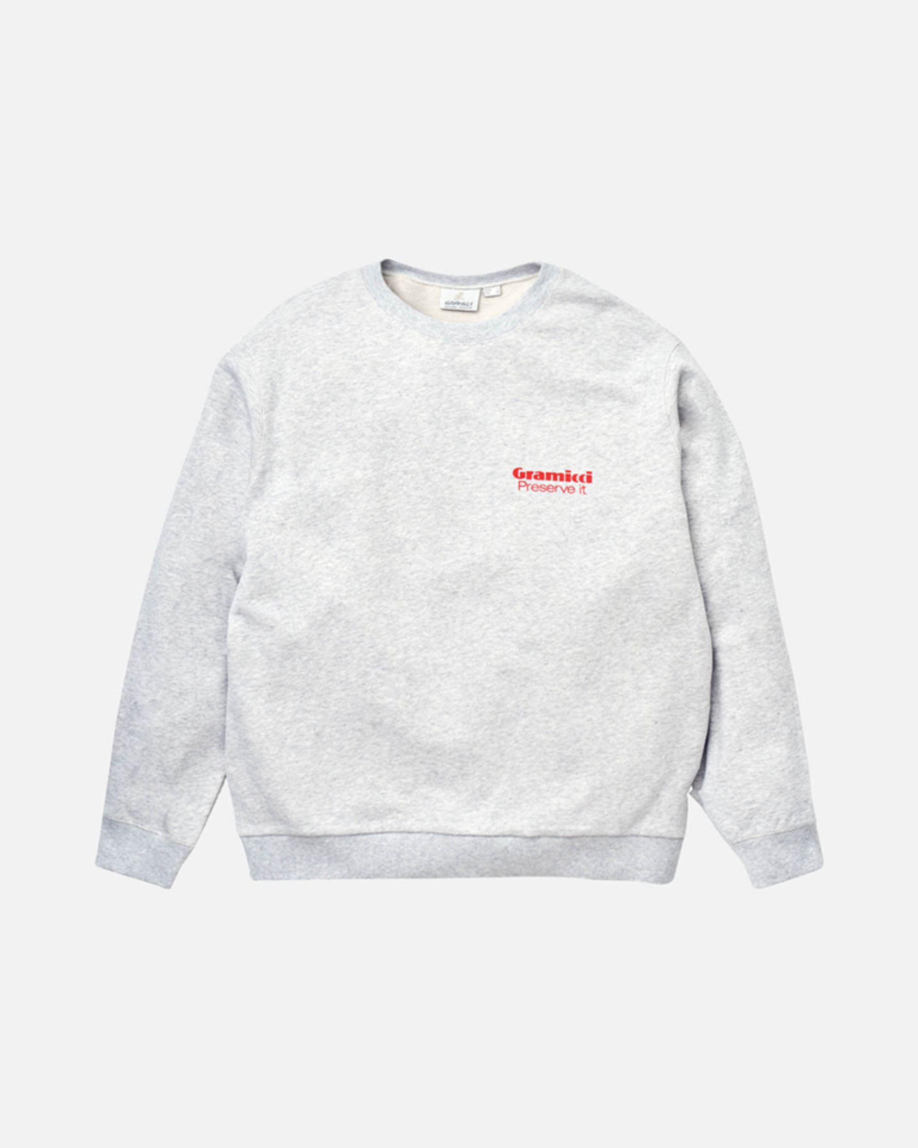 Grey branded sweatshirt sales