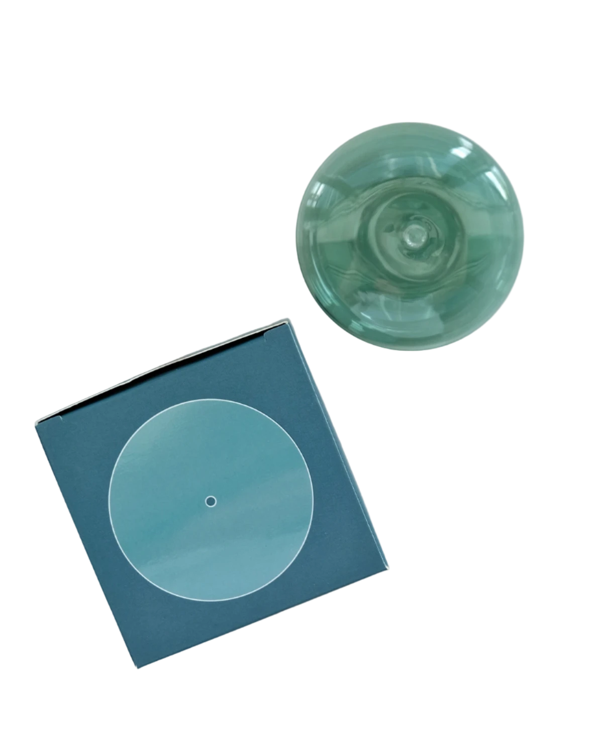 Glass Bubble Incense Holder - Teal