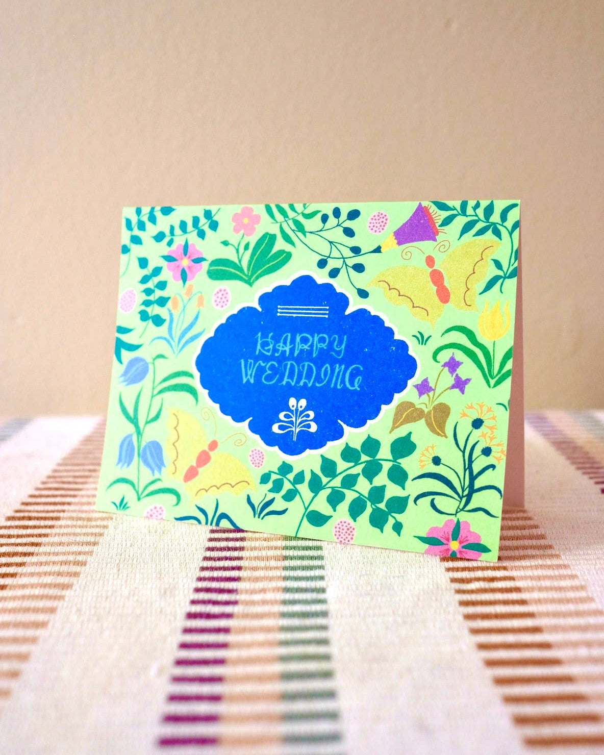 Happy Wedding Pattern Card