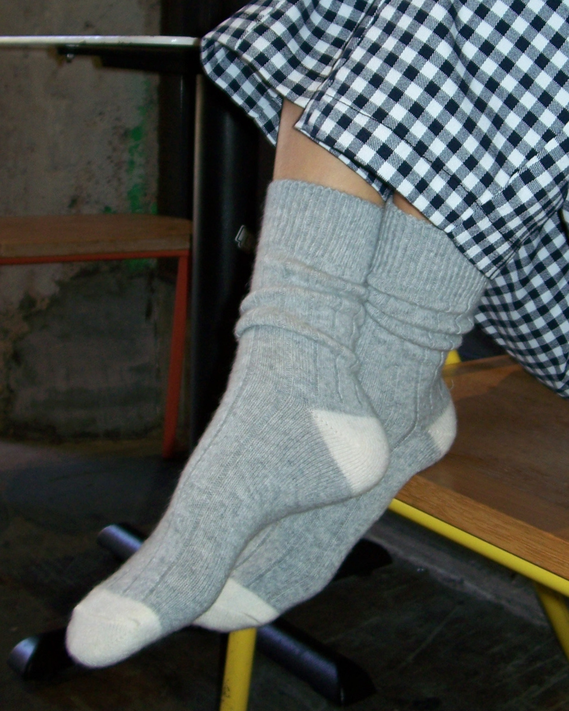 Classic Cashmere Socks Grey Melange