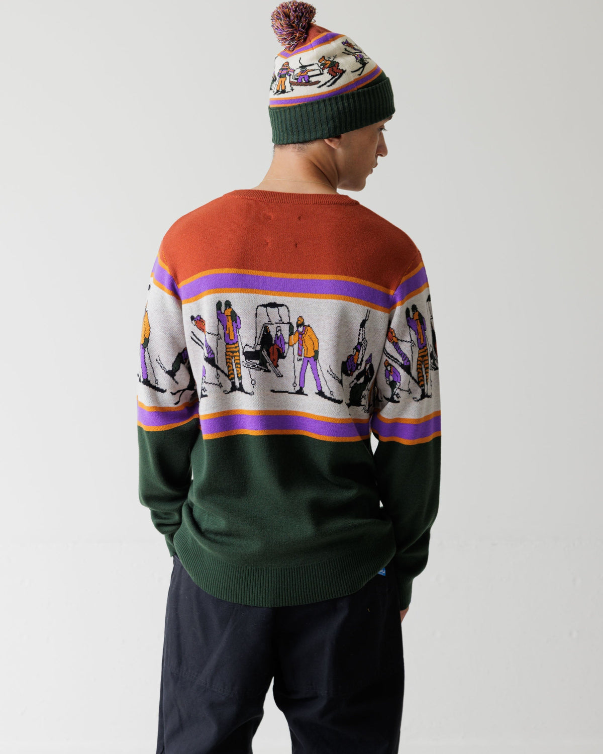 KAVU Highline Sweater Ski Ya Later - model view