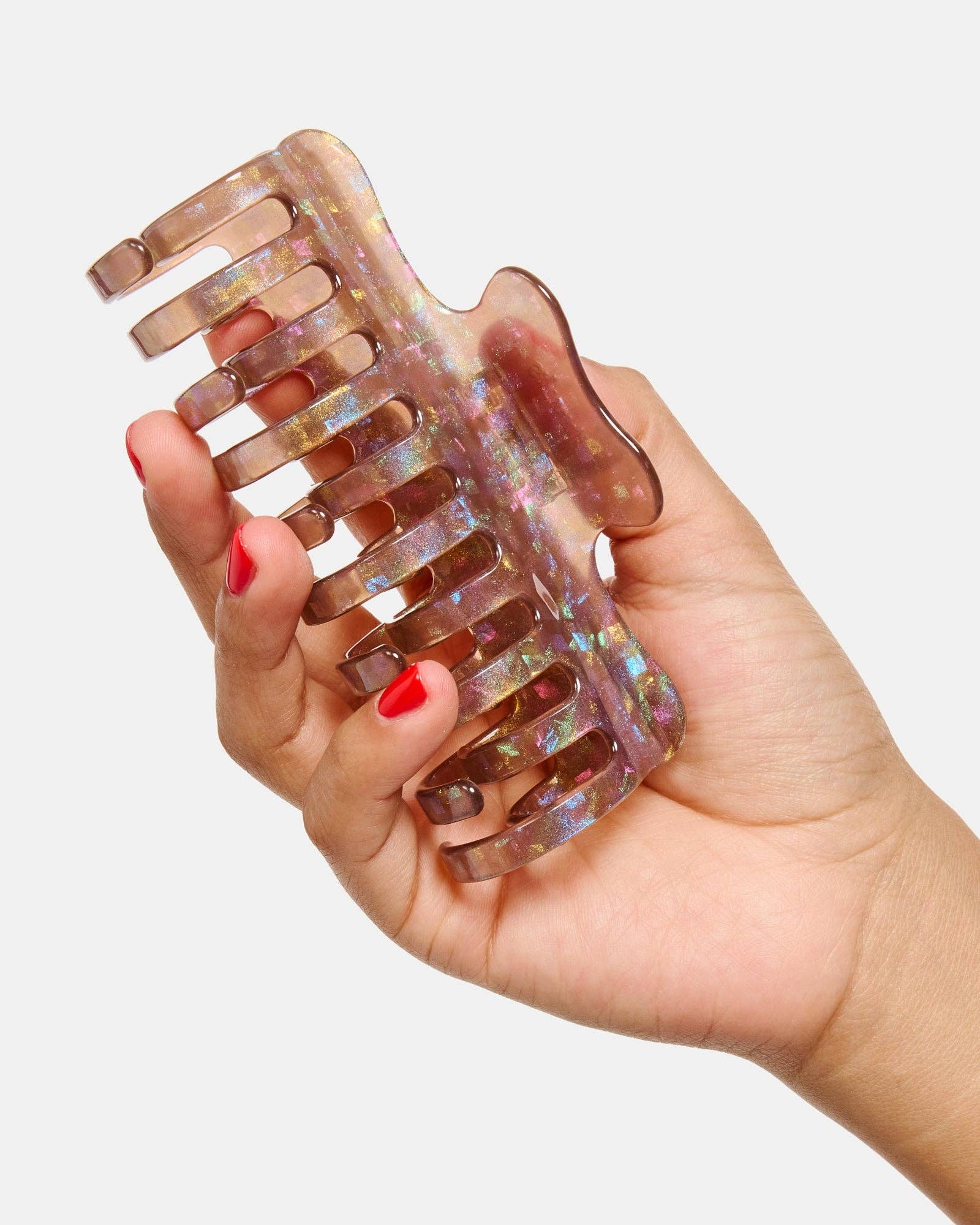 Jojo Claw in Large Hazel Sparkle