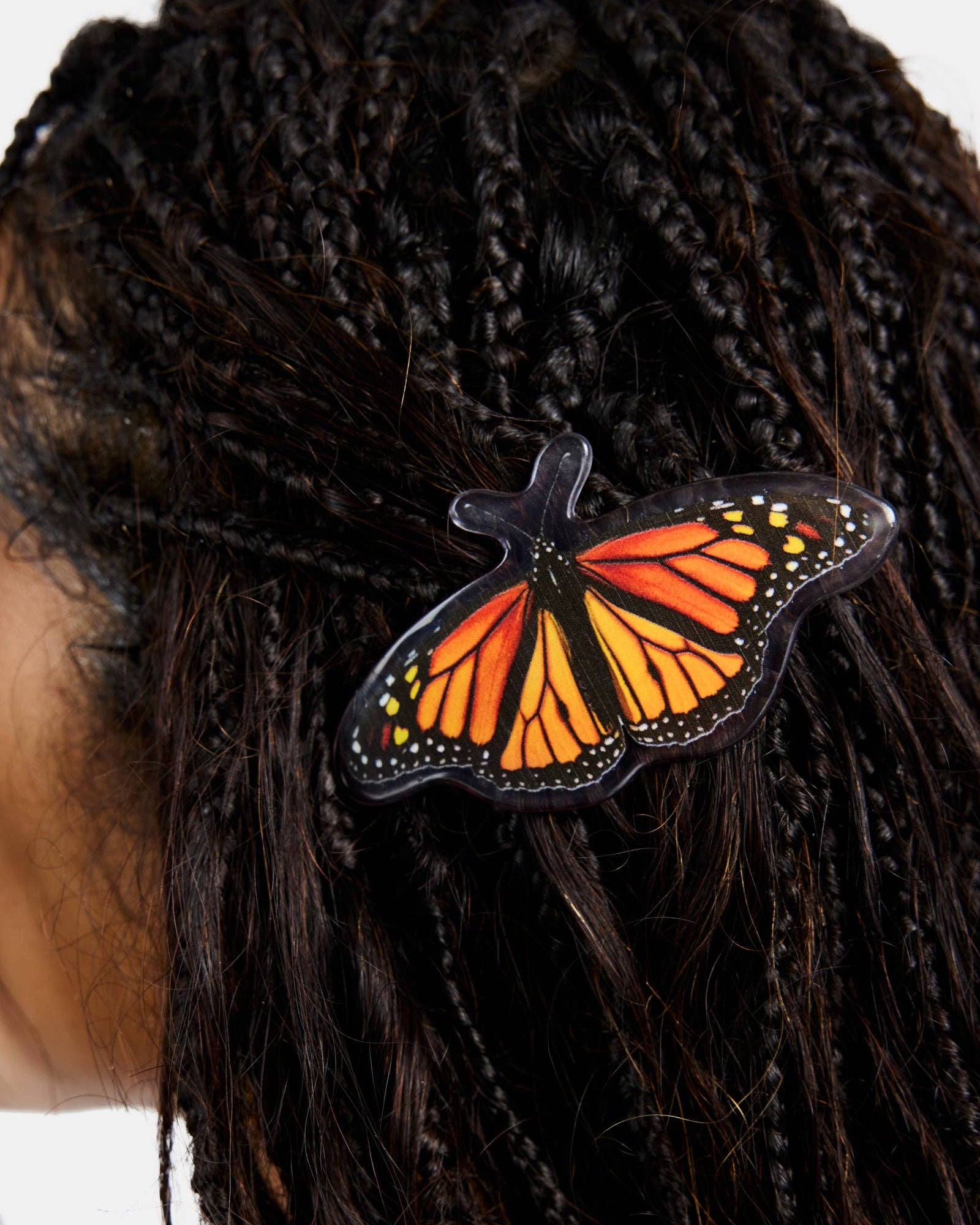 Barrette in Monarch Butterfly