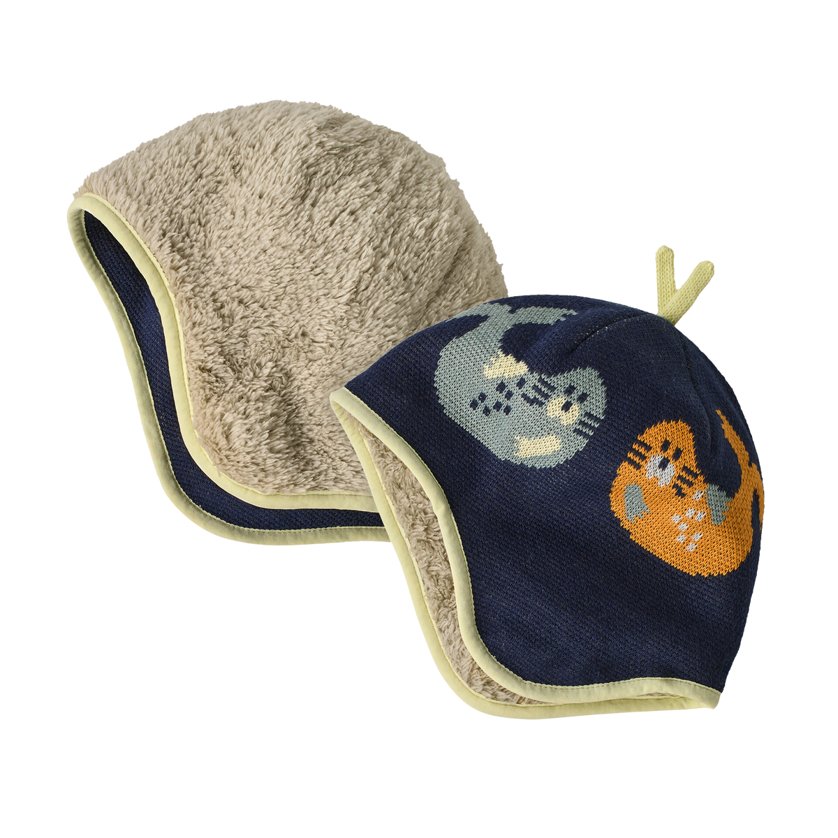 Patagonia Baby Reversible Beanie - Blubby Knit: New Navy — product photograph