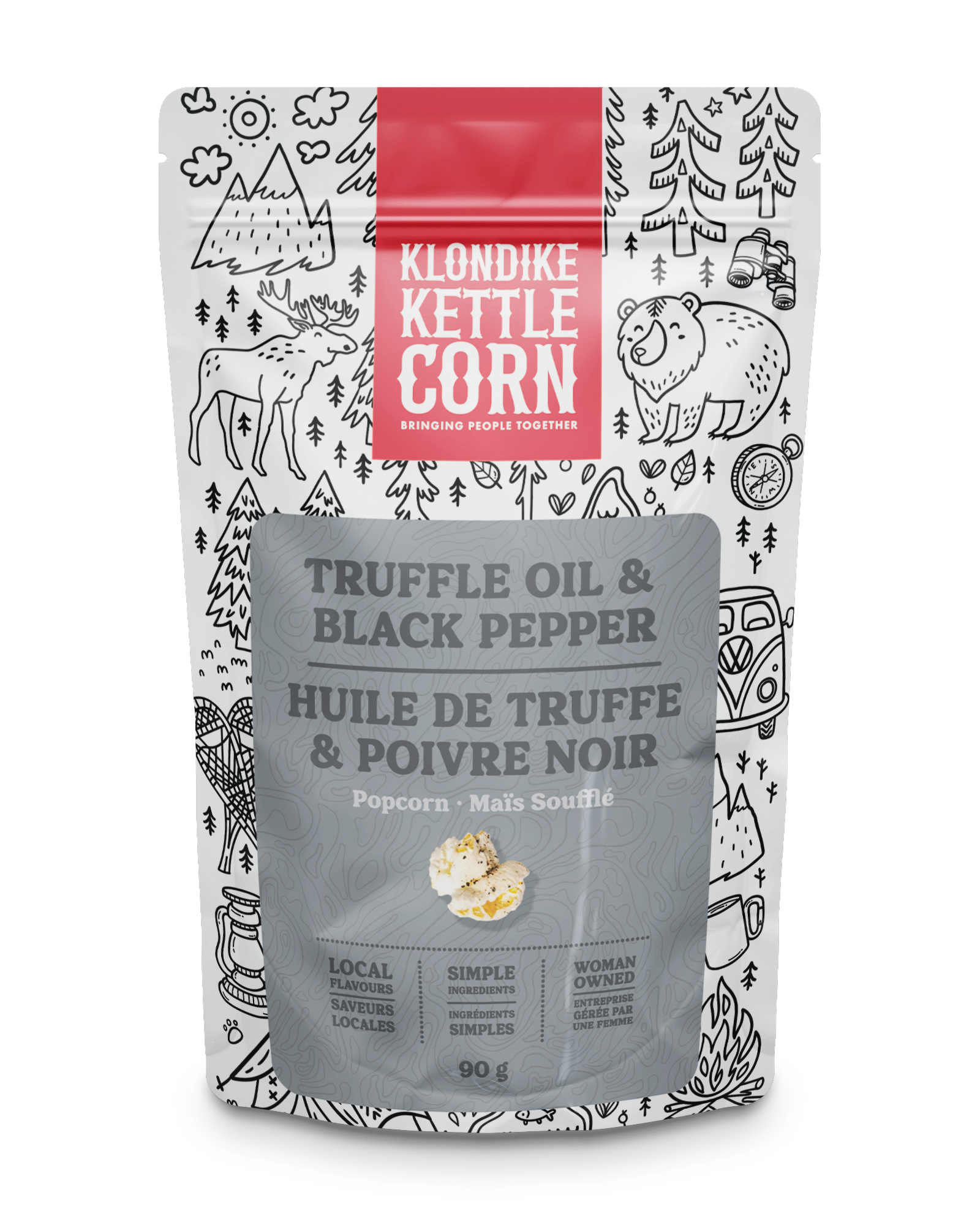 Truffle Oil & Cracked Black Pepper Popcorn
