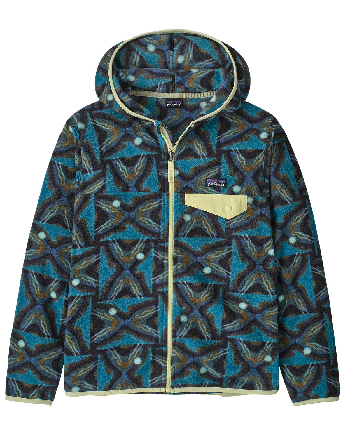 Patagonia Kid's Micro D Snap-T Jacket - Deep Freeze: Black — product photograph