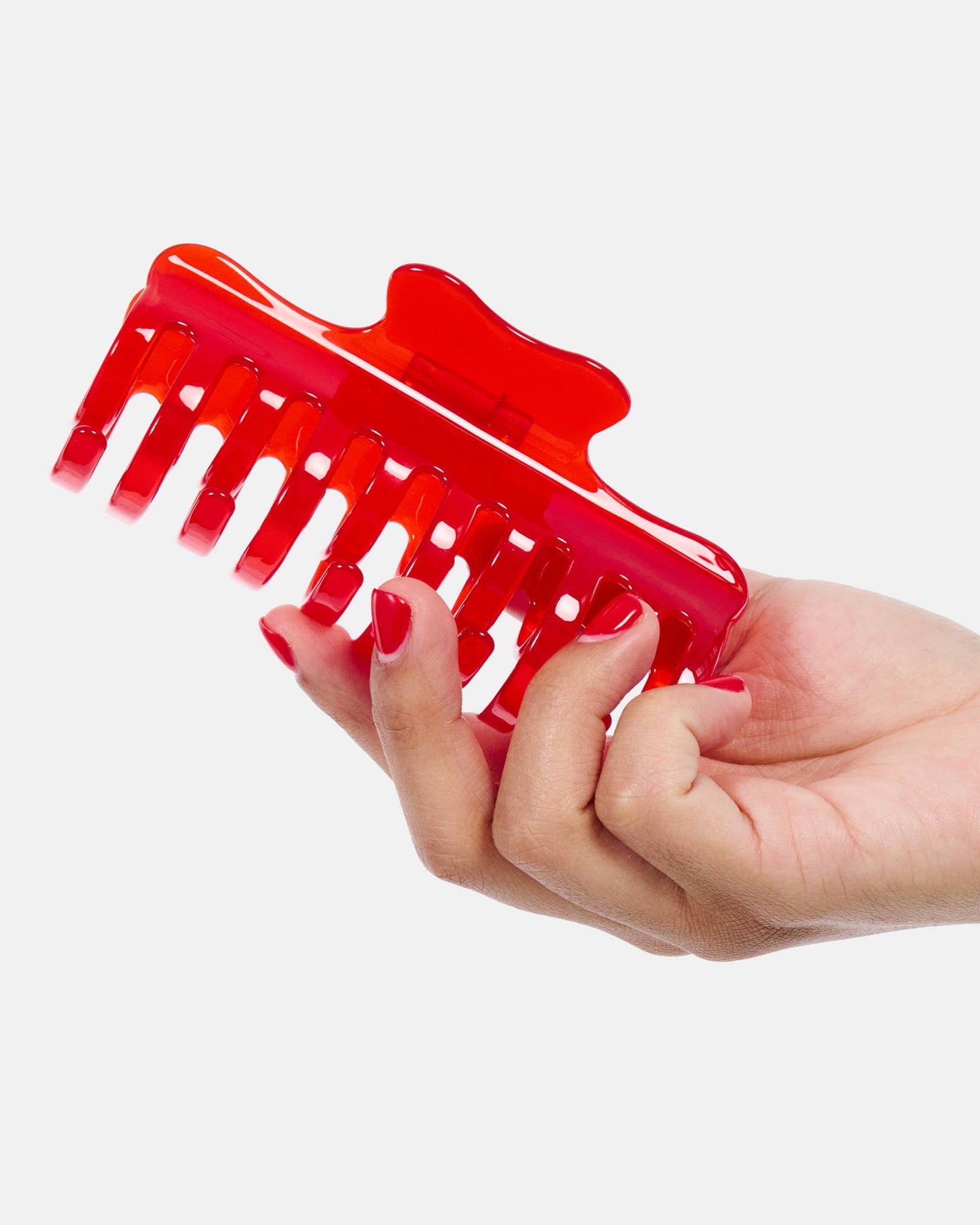 Jojo Claw in Large Candy Red