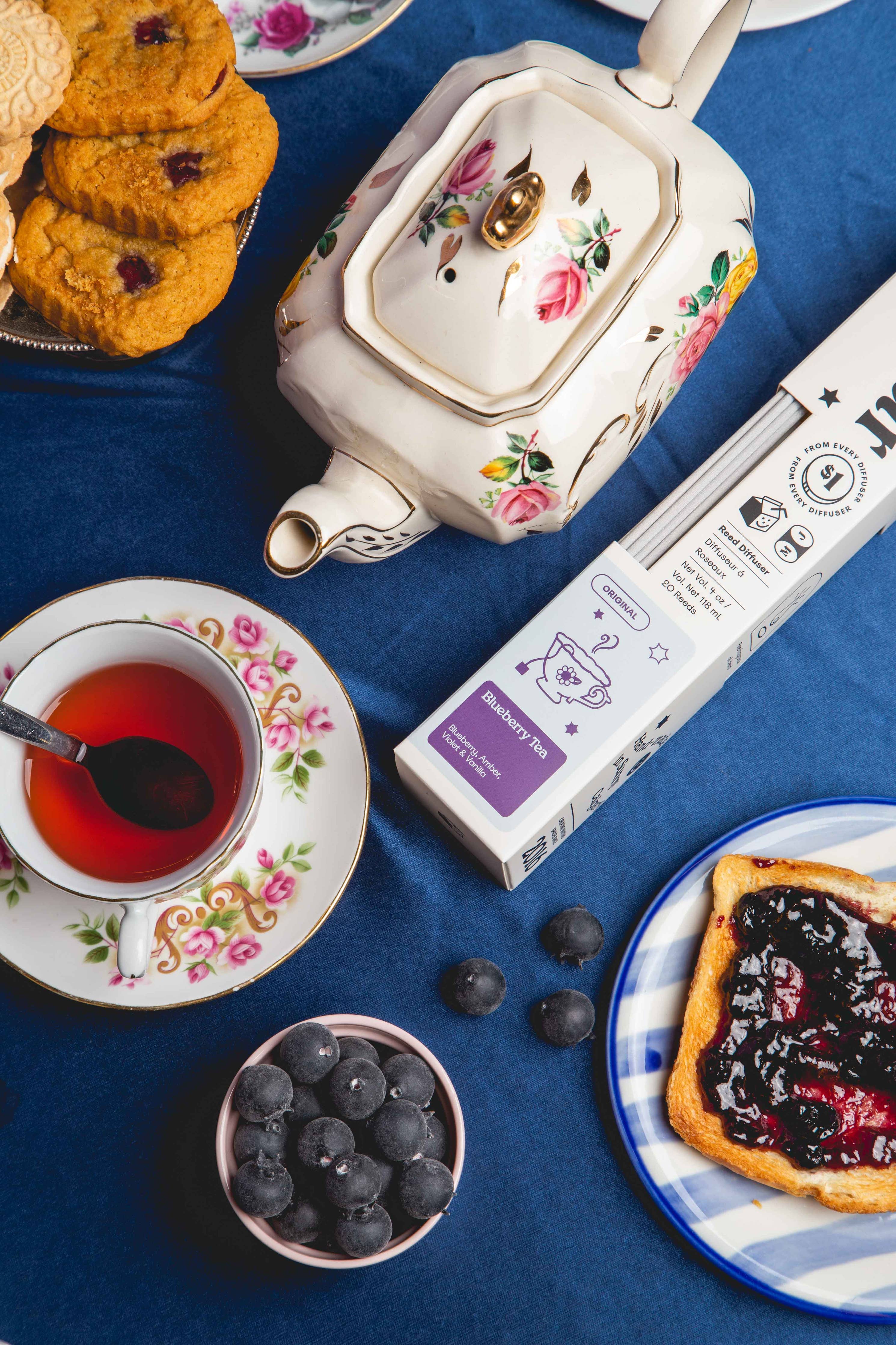 Blueberry Tea - Blueberry, Amber & Vanilla 4oz Reed Diffuser