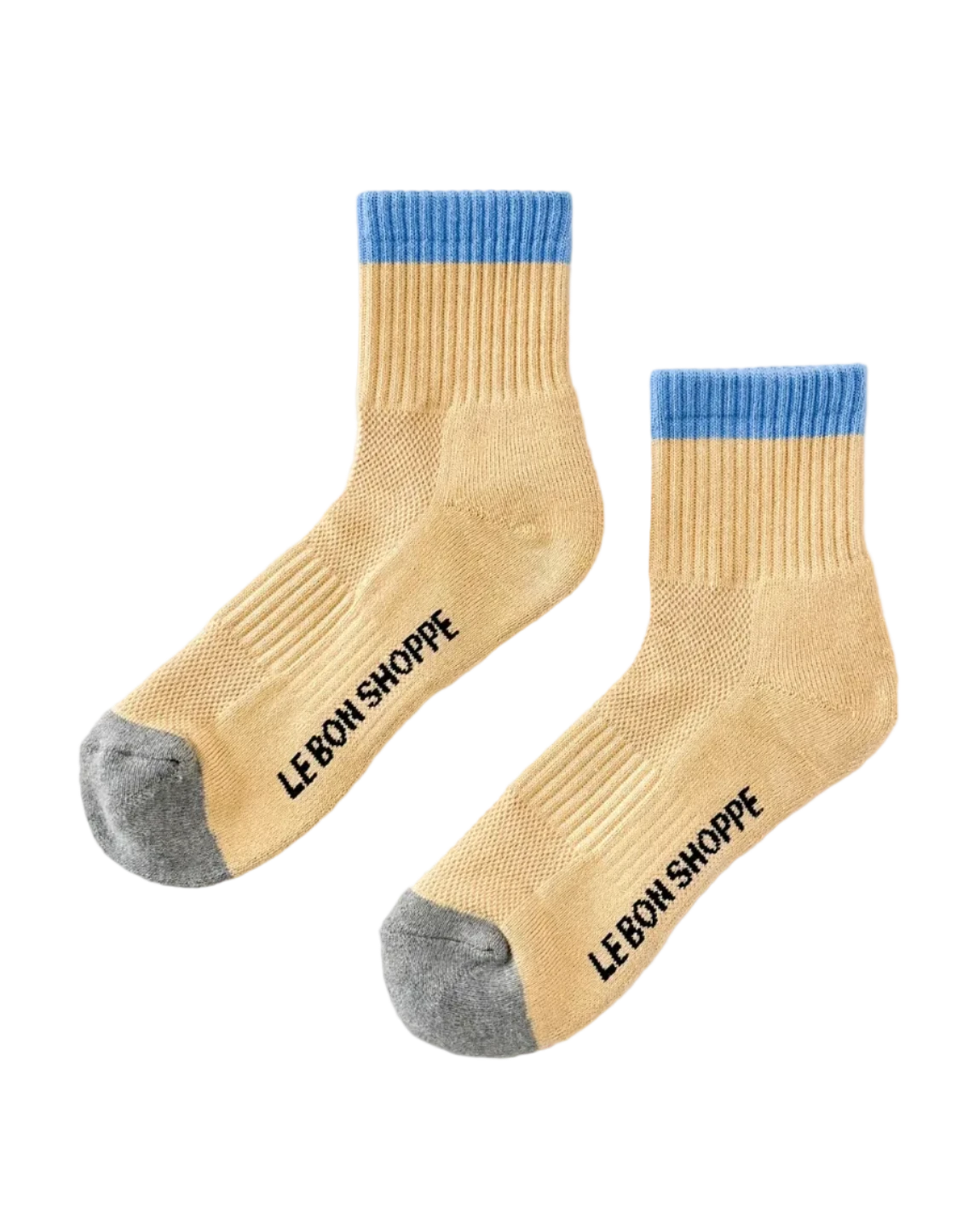 Colour Block Girlfriend Socks Yellow Blue