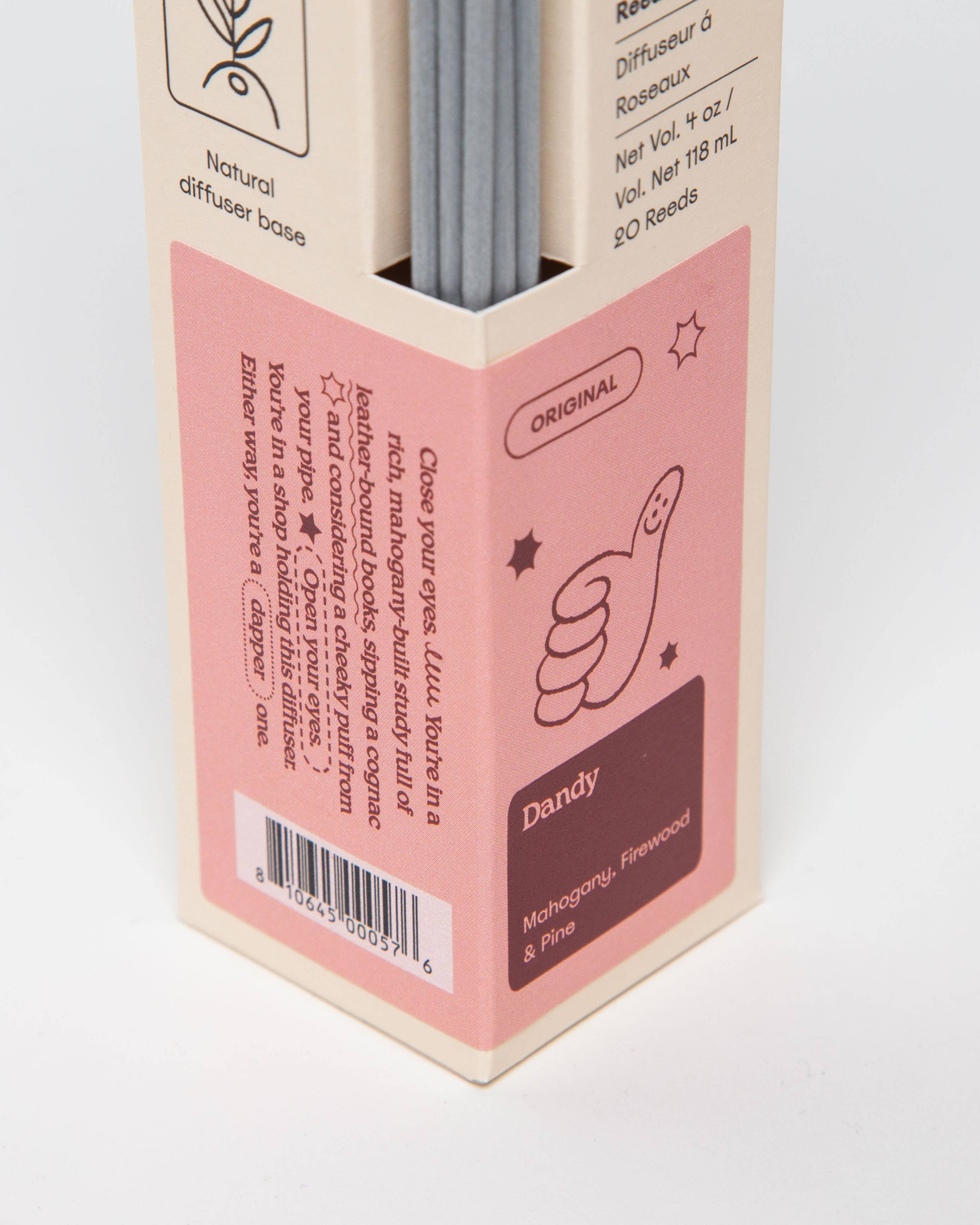 Dandy - Mahogany, Firewood & Pine 4oz Reed Diffuser