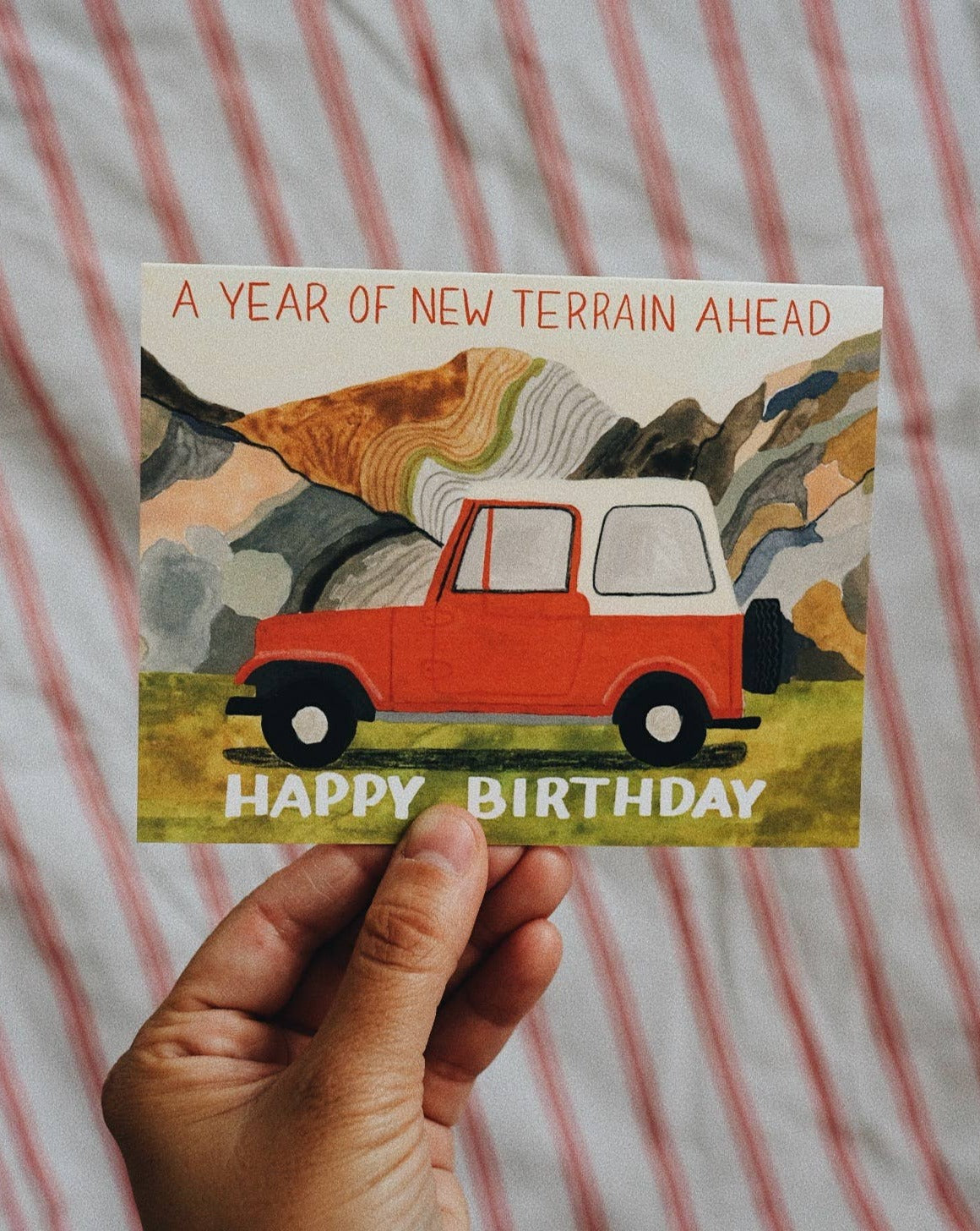 Year Of New Terrain Birthday Card