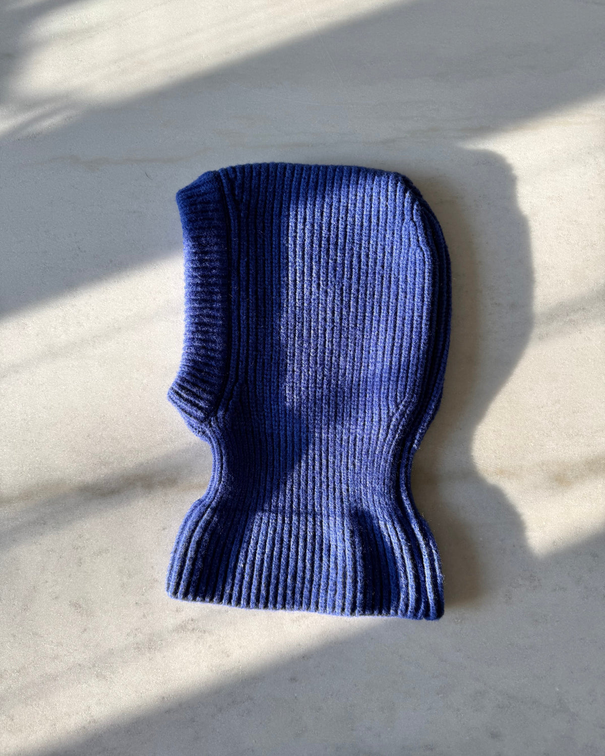 Billy Bamboo Chunky Rib Fuzzy Wool Balaclava - Royal Blue additional official product view