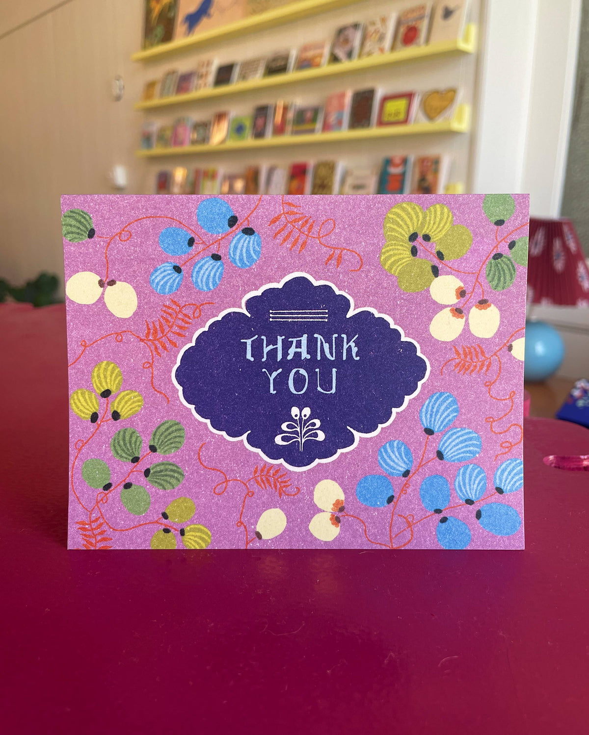 Thank You Floral Pattern Card