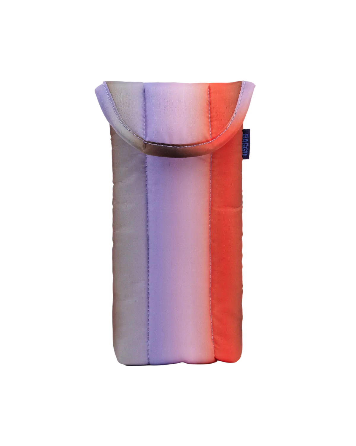 Puffy Glasses Sleeve - Gradient Stripe Poppy & Lilac