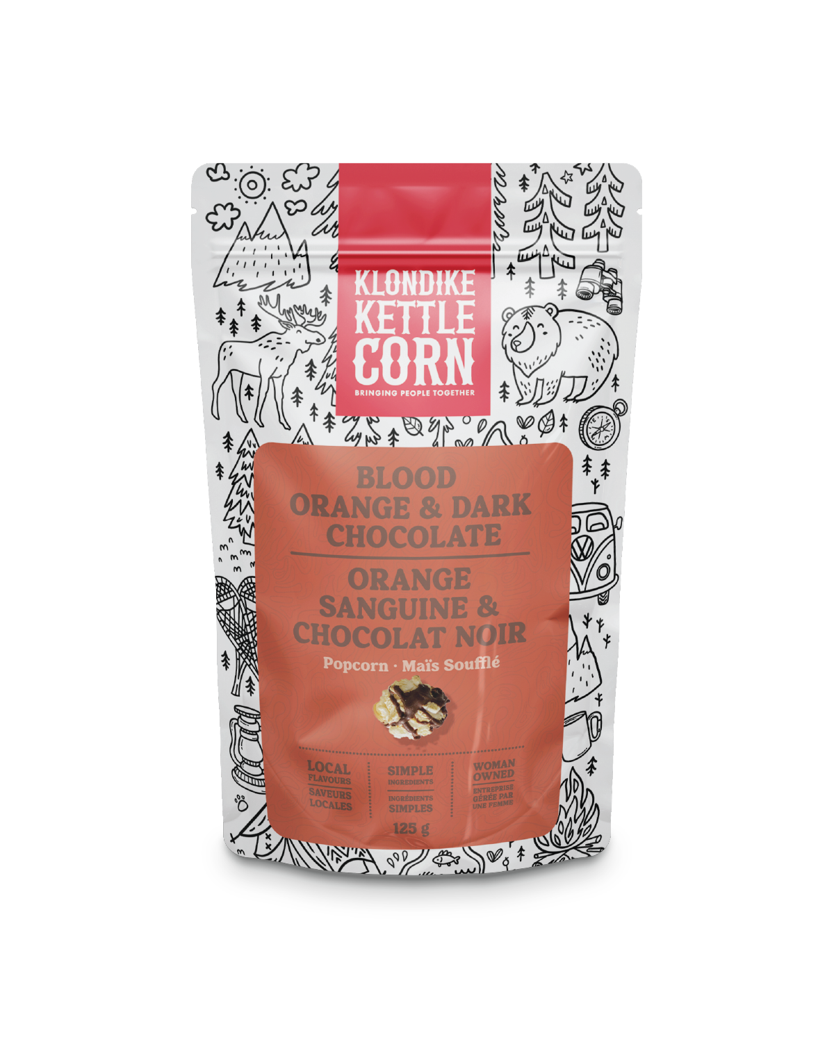 Blood Orange & Dark Chocolate Popcorn