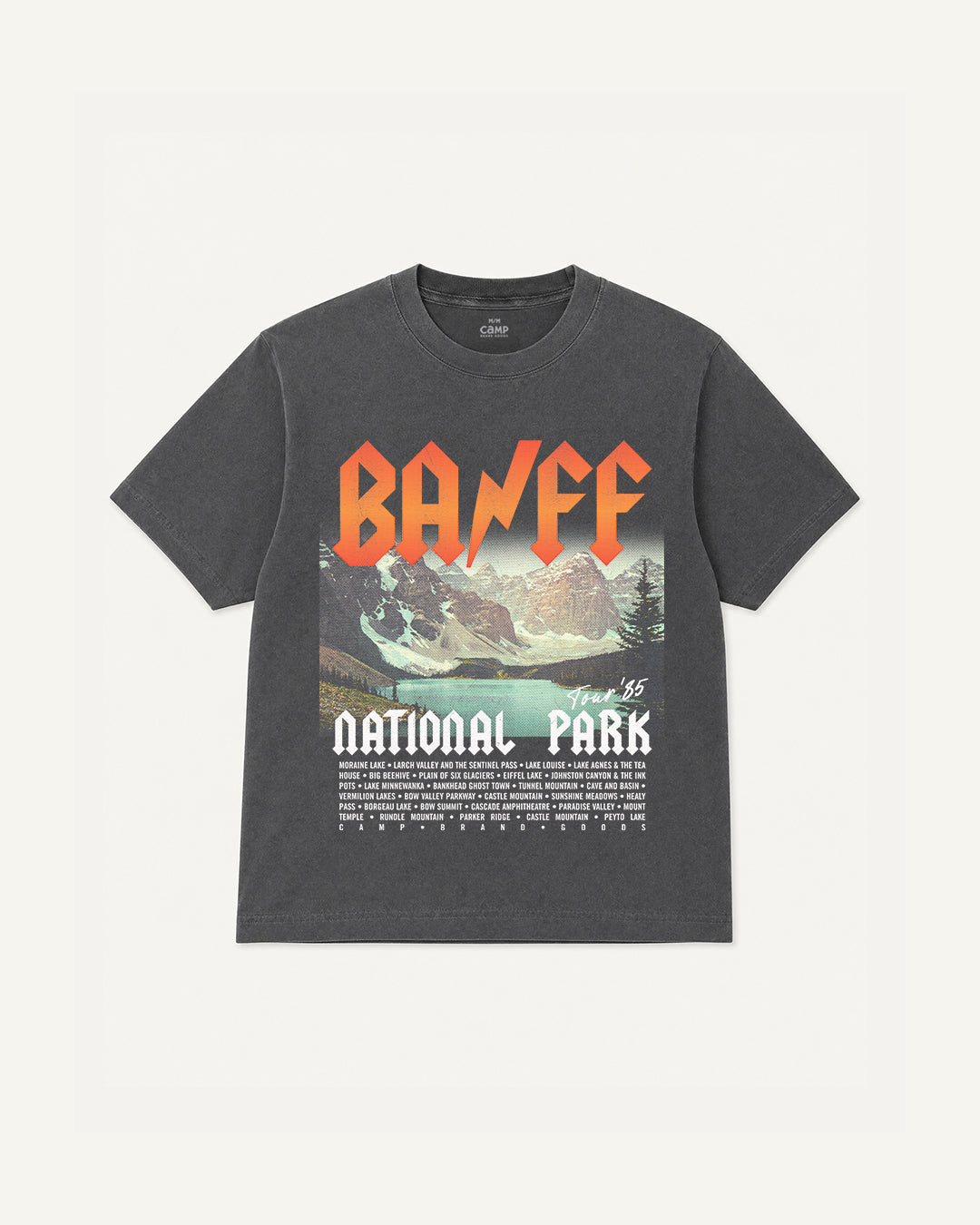 Kids Banff Rockies Tour Vintage T-Shirt - Faded Black
